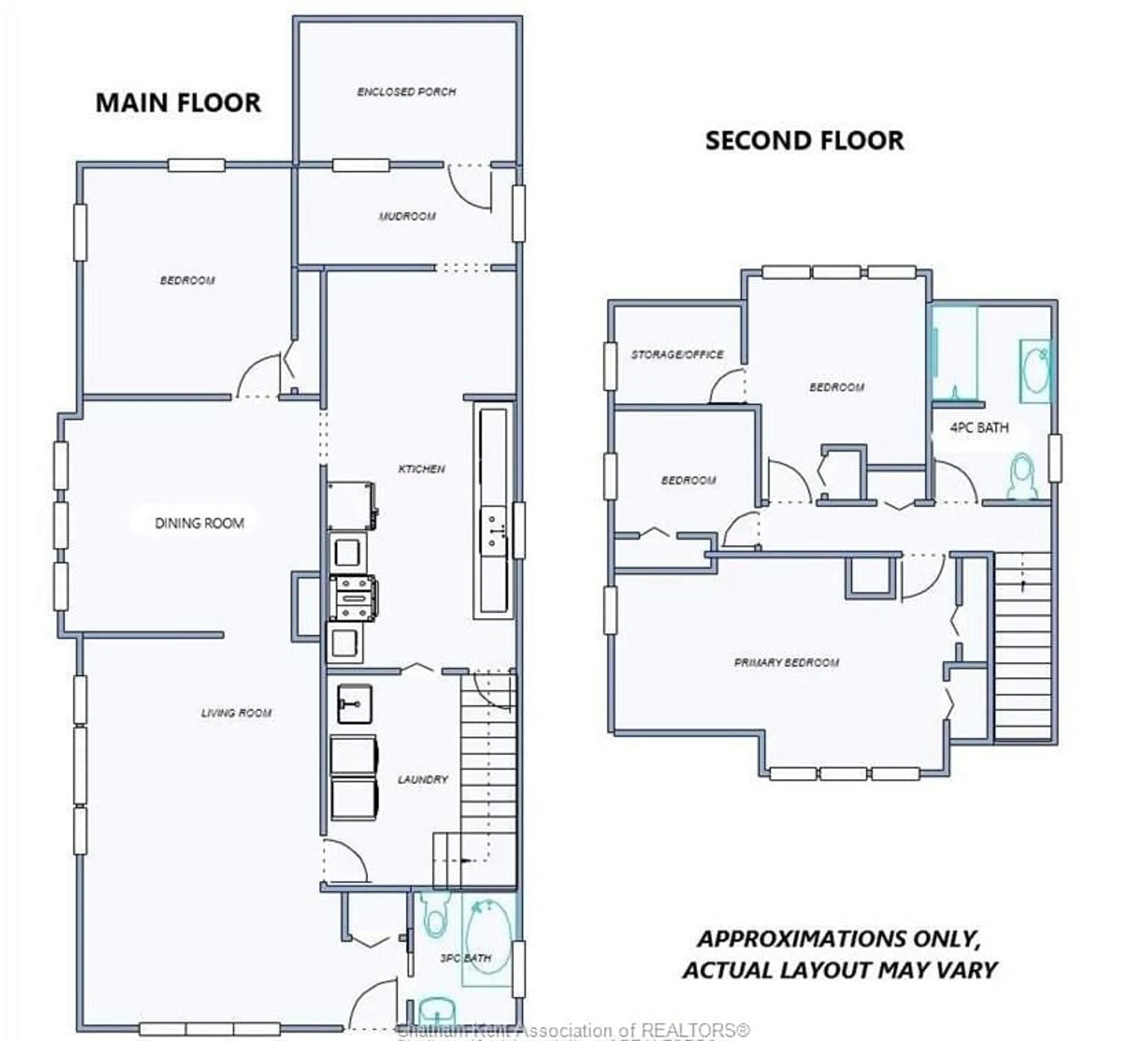 Floor plan for 418 Gillard St, Wallaceburg Ontario N8A 1N6