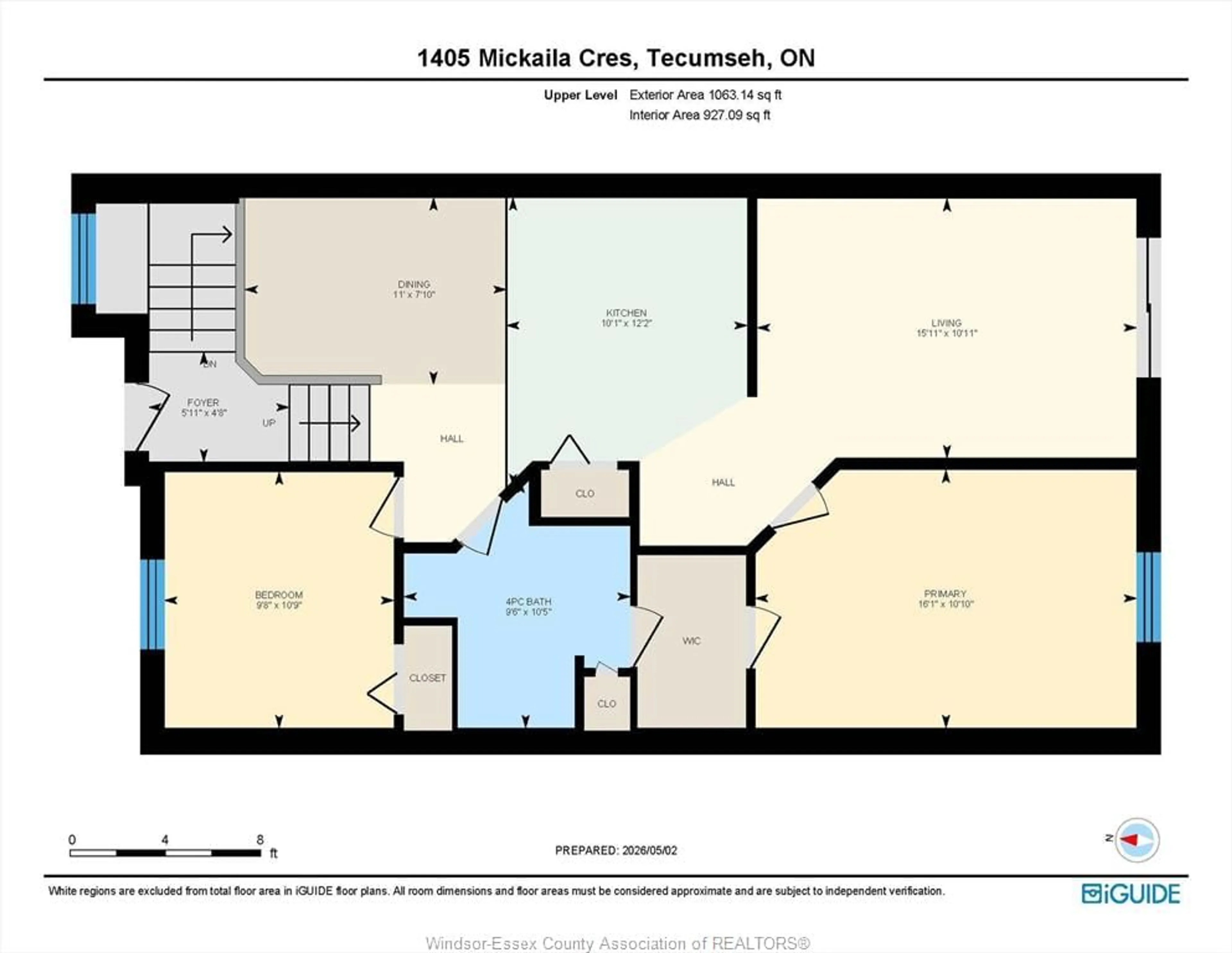 Floor plan for 1405 MICKAILA Cres, Tecumseh Ontario N8N 4Z2