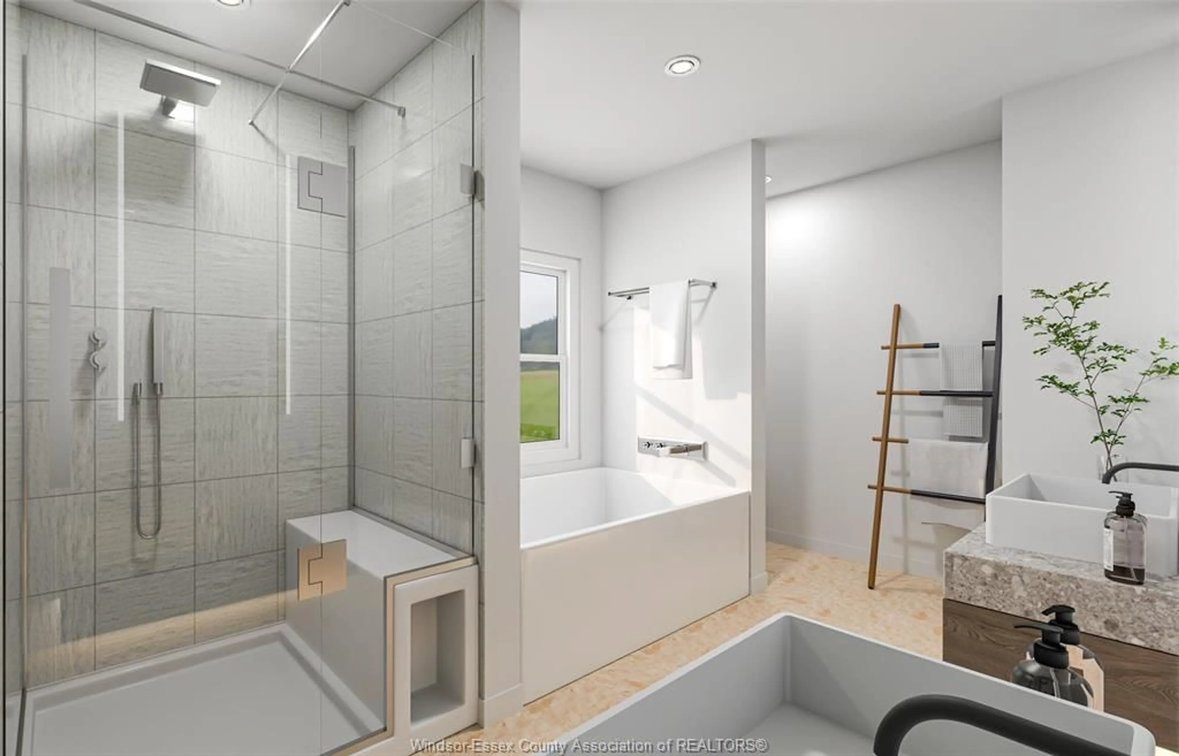 Contemporary bathroom, ceramic/tile floor for LOT 15 MAYFAIR, LaSalle Ontario N9H 0E5