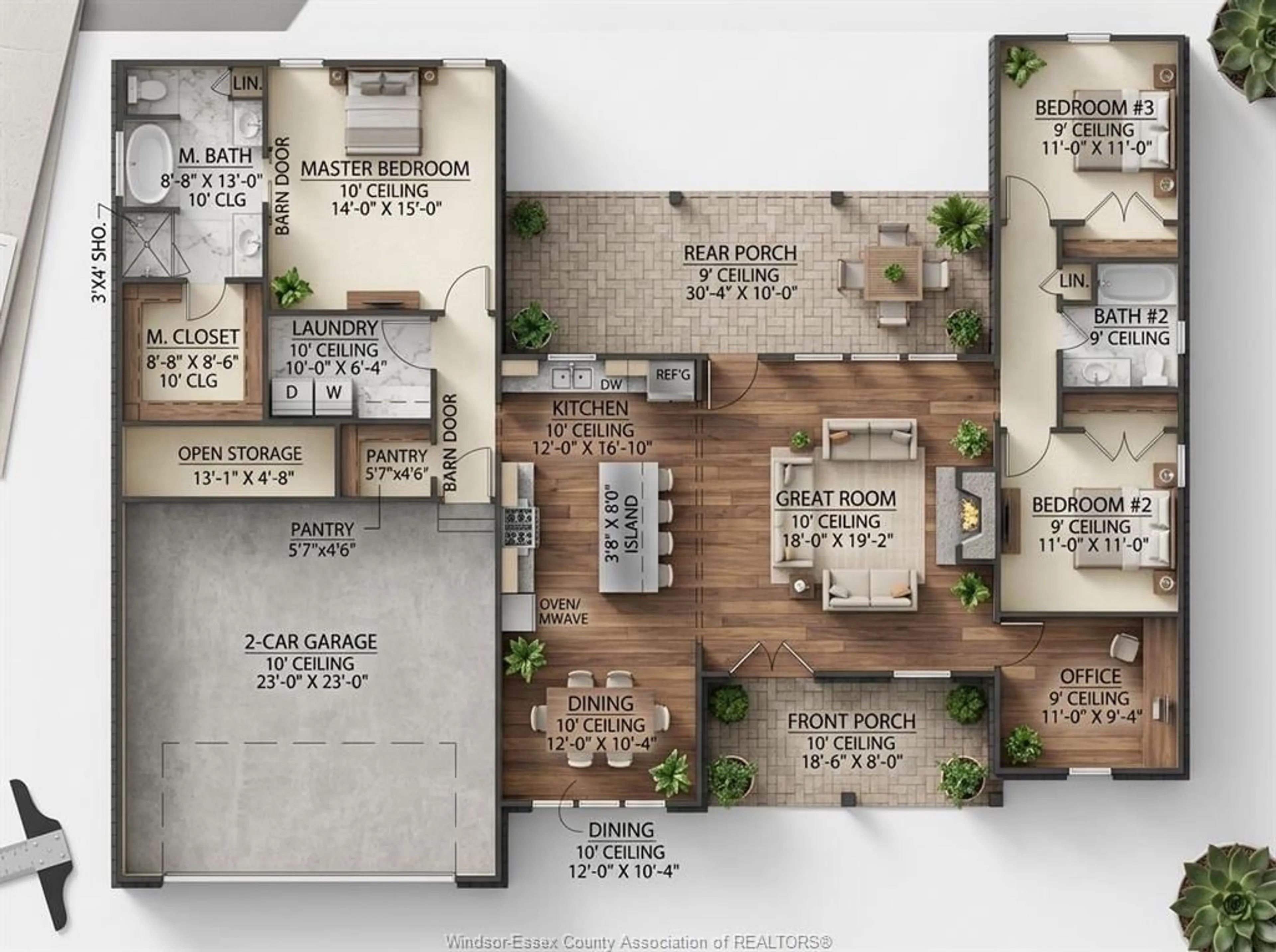 Floor plan for LOT 15 MAYFAIR, LaSalle Ontario N9H 0E5