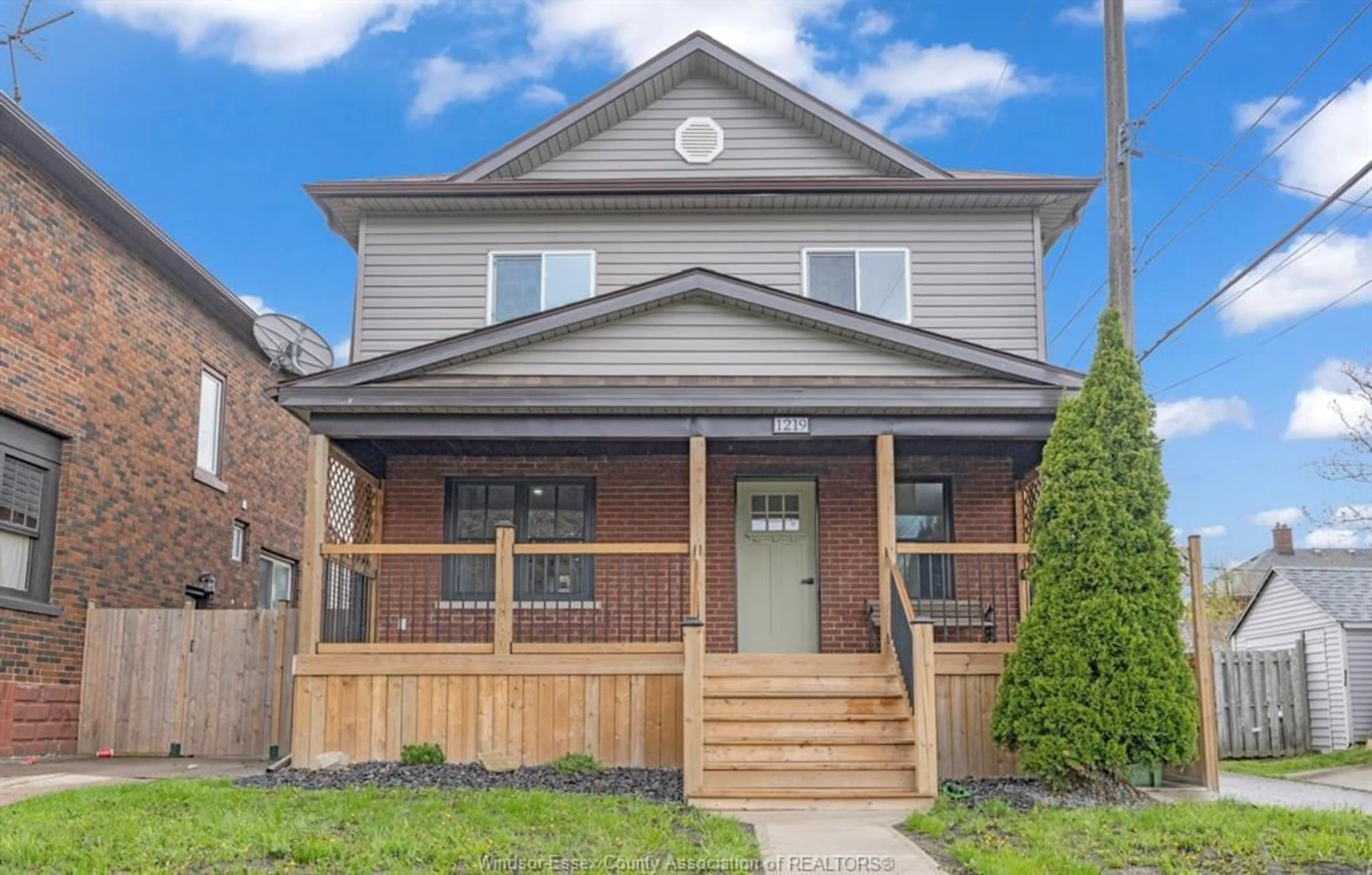 Home with brick exterior material, street for 1219 ELSMERE Ave, Windsor Ontario N9A 2B1
