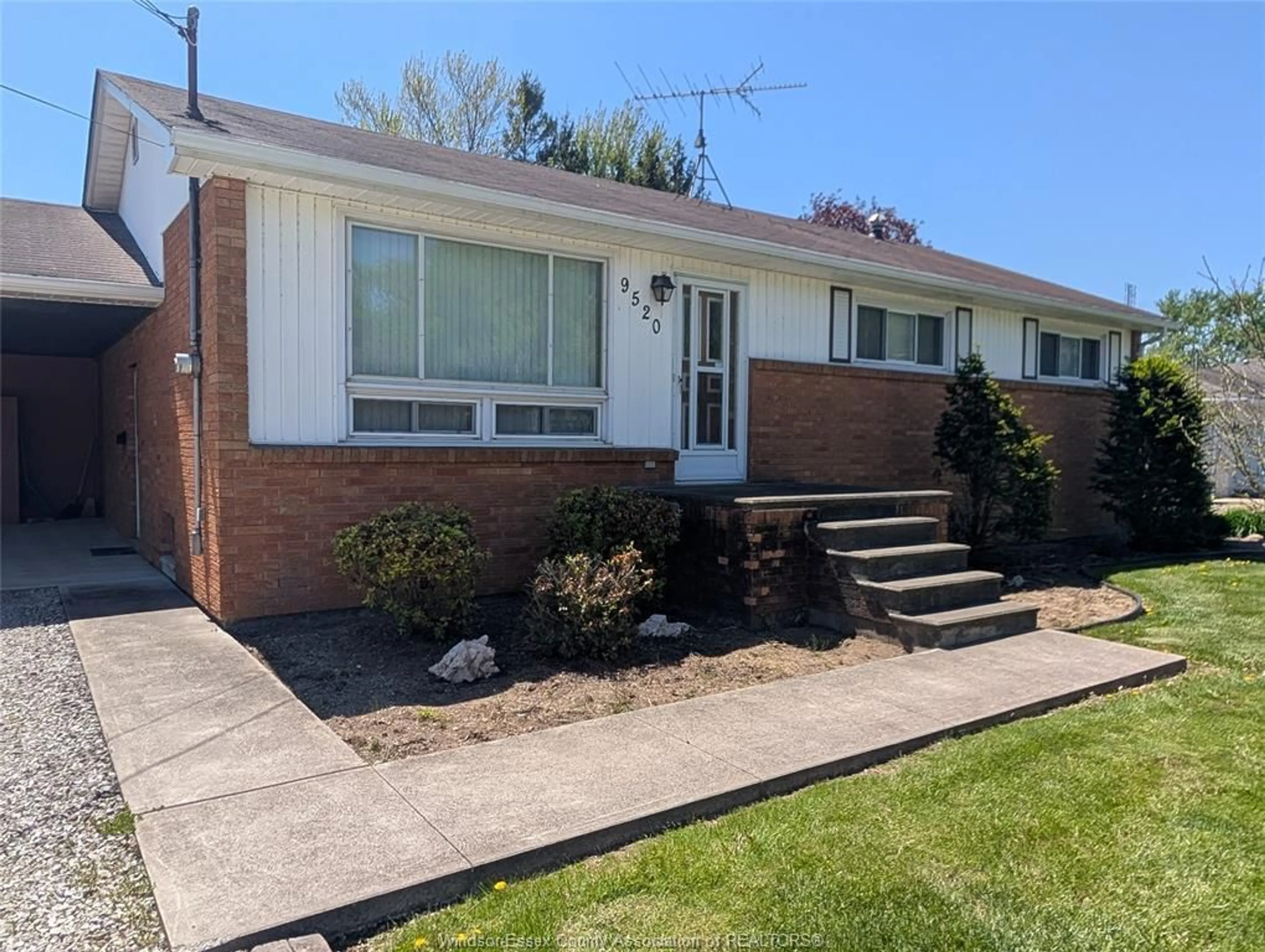 Home with brick exterior material, street for 9520 Malden Rd, LaSalle Ontario N9J 2W2
