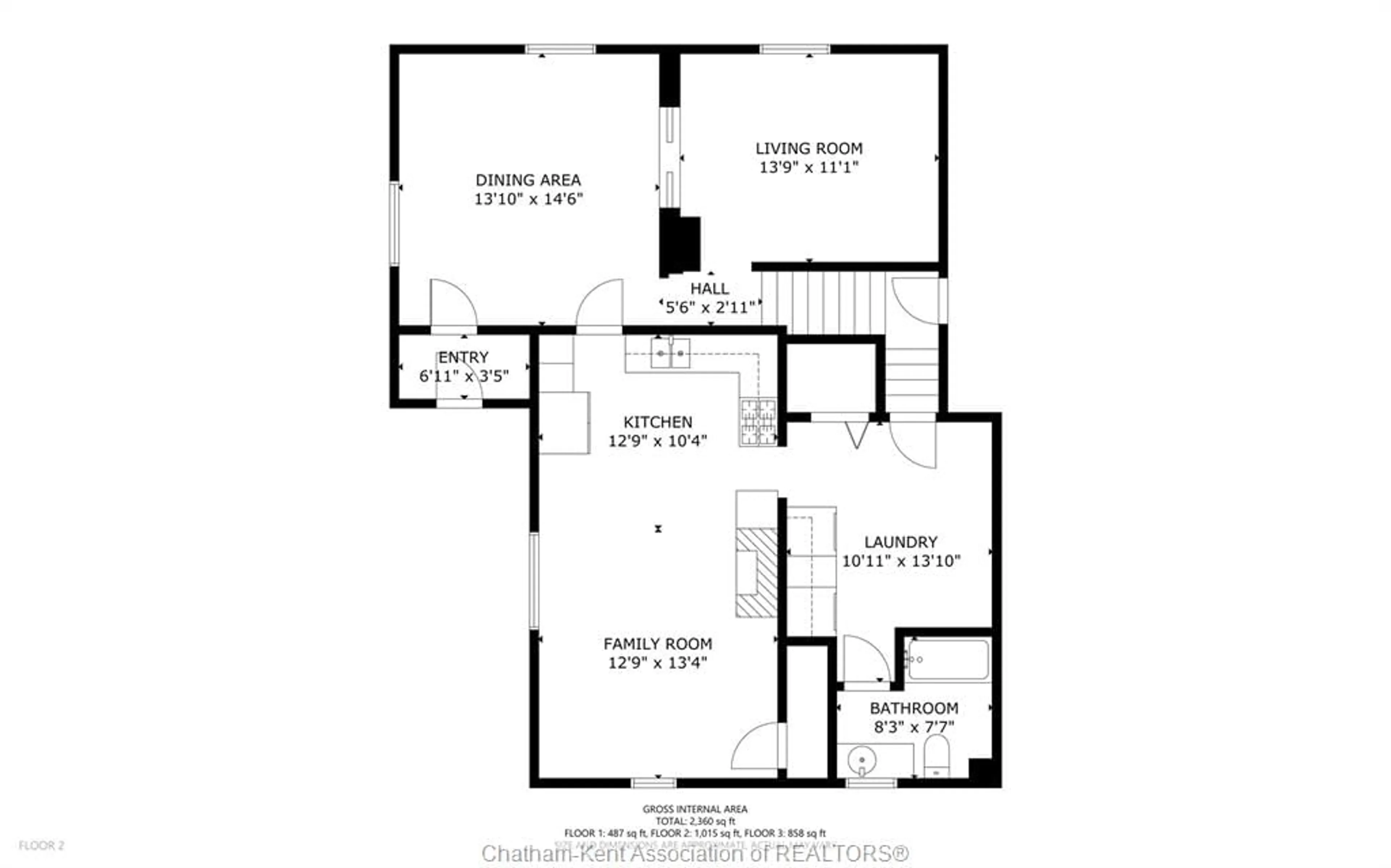 Floor plan for 22912 Merlin Rd, Merlin Ontario N0P 1W0