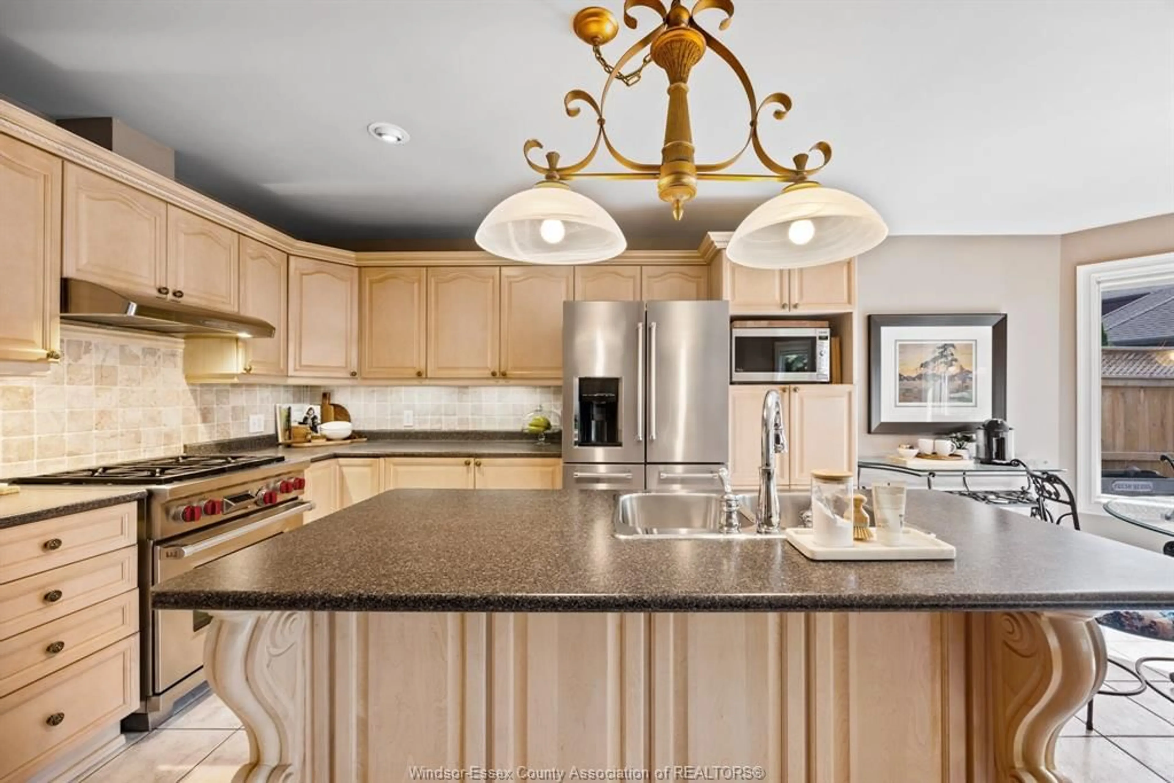 Open concept kitchen, ceramic/tile floor for 5967 CAMEOS Cres, LaSalle Ontario N9J 3N3