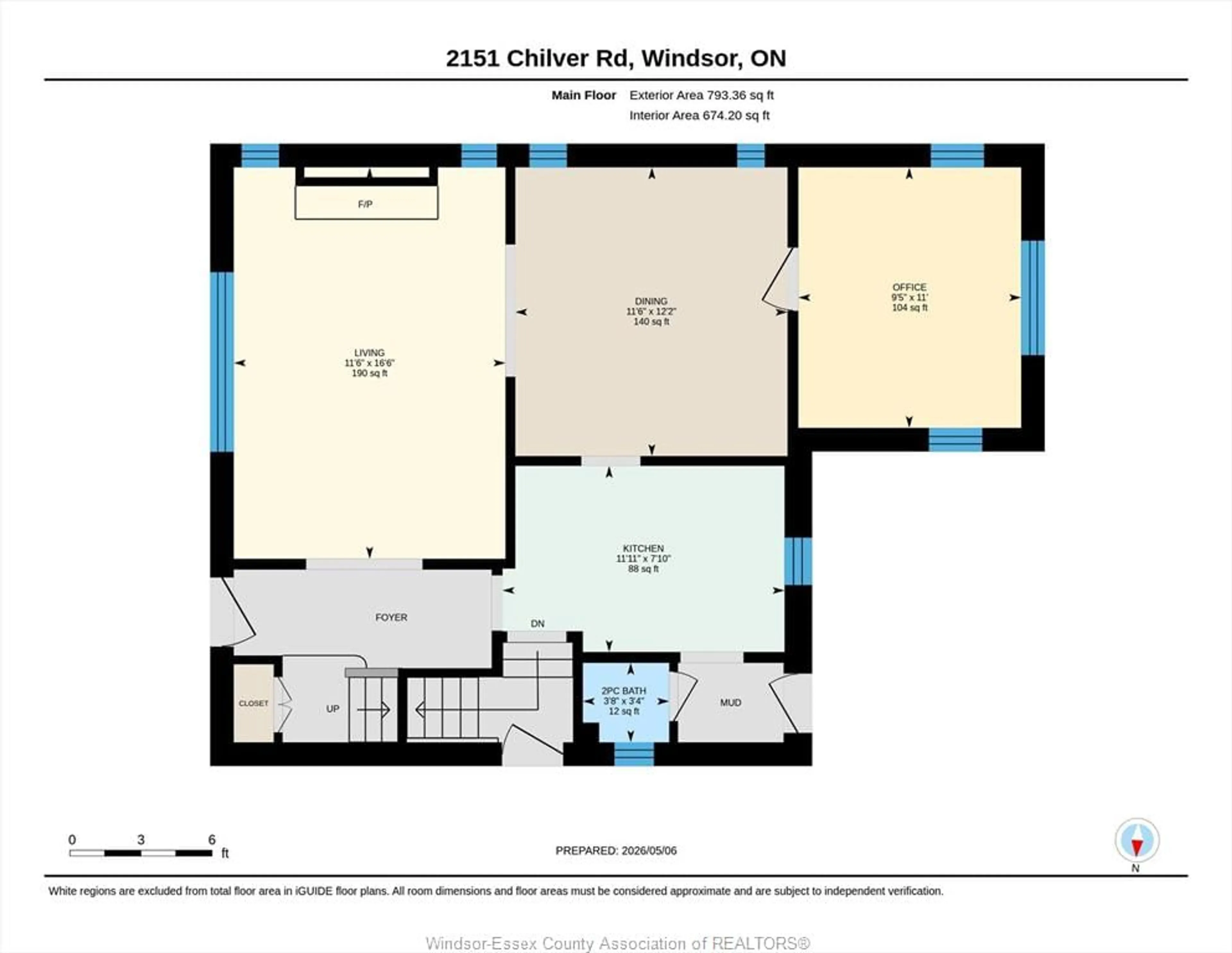 Floor plan for 2151 Chilver Rd, Windsor Ontario N8W 2V1