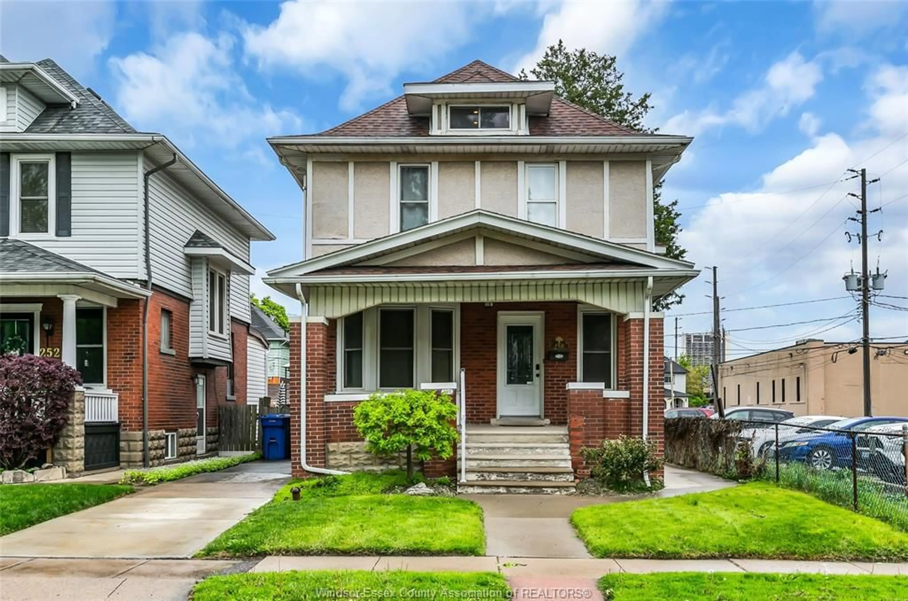 Home with brick exterior material, street for 258 ELM Ave, Windsor Ontario N9A 5G8