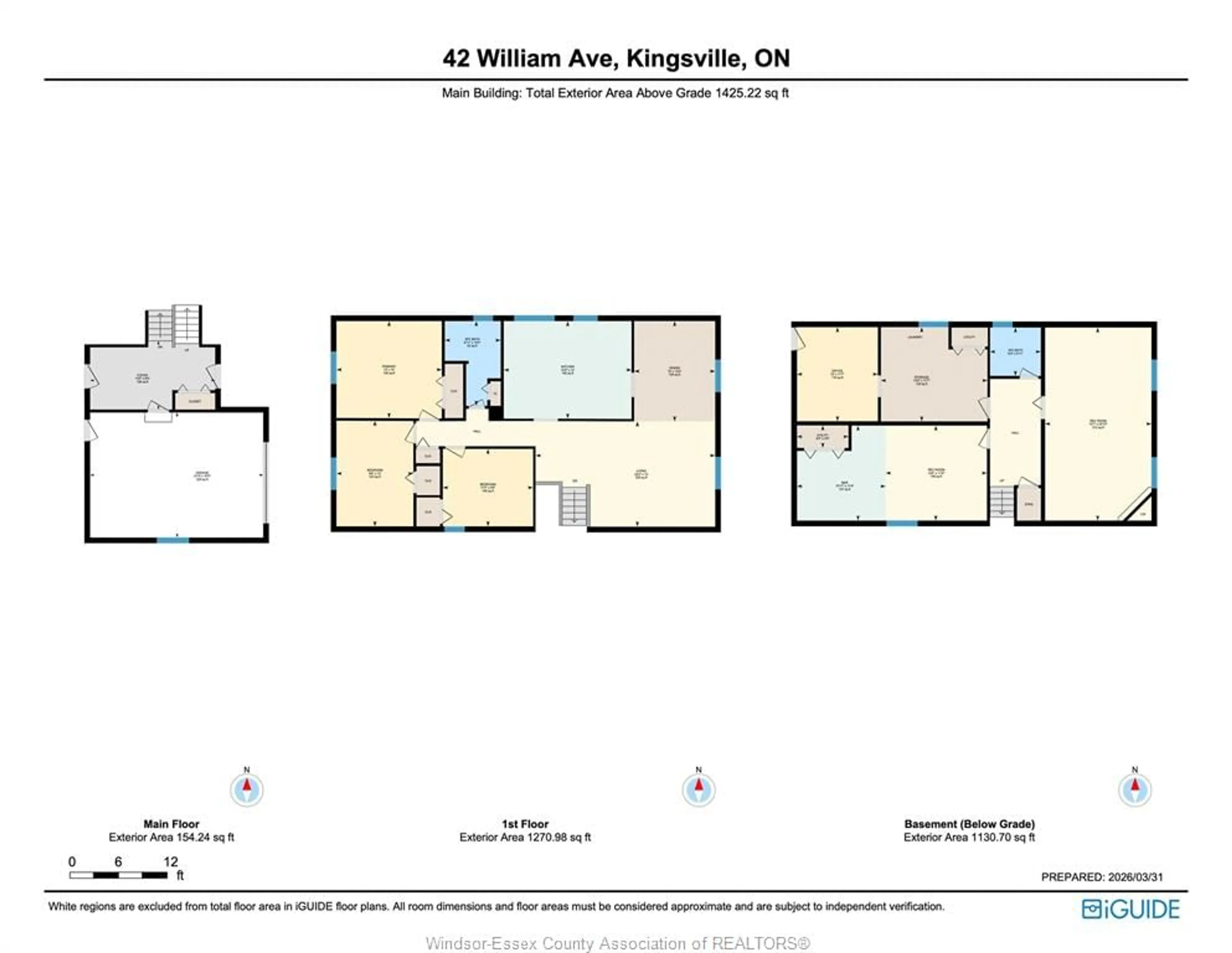 Floor plan for 42 William Ave, Kingsville Ontario N9Y 3T4