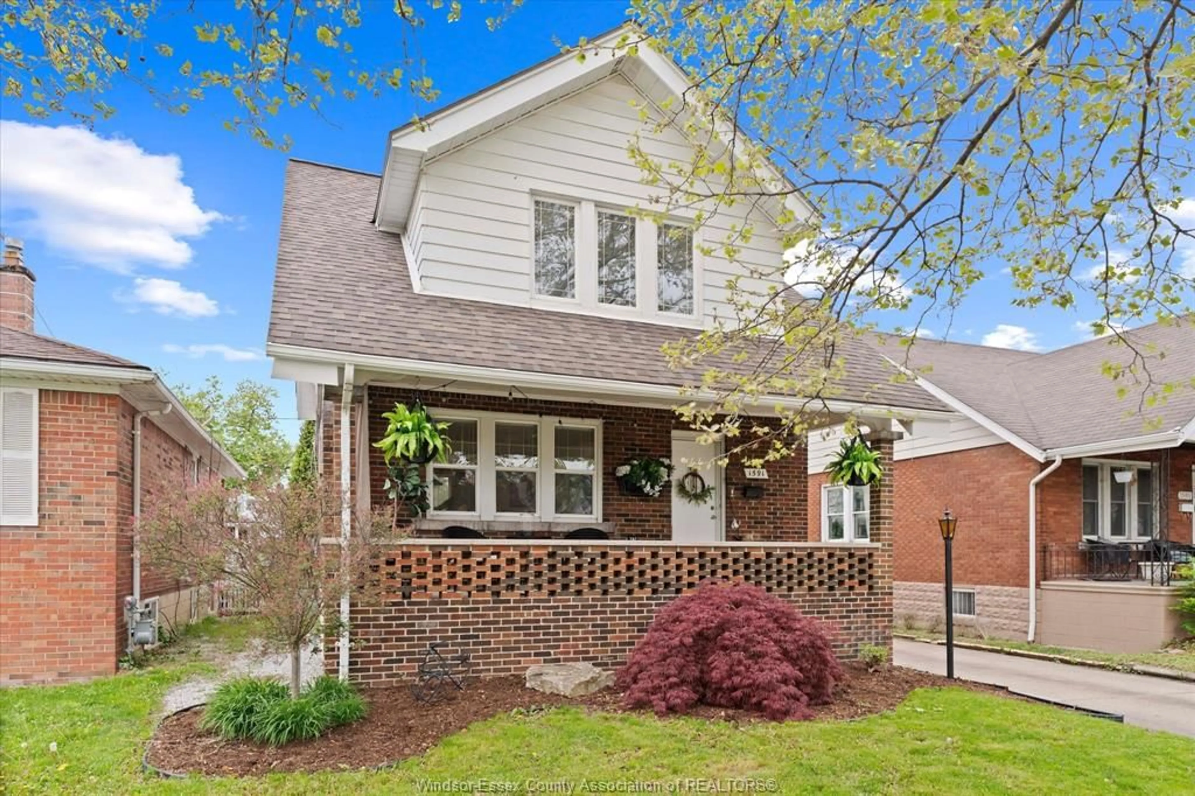 Home with brick exterior material, street for 1591 Pillette Rd, Windsor Ontario N8Y 3C3