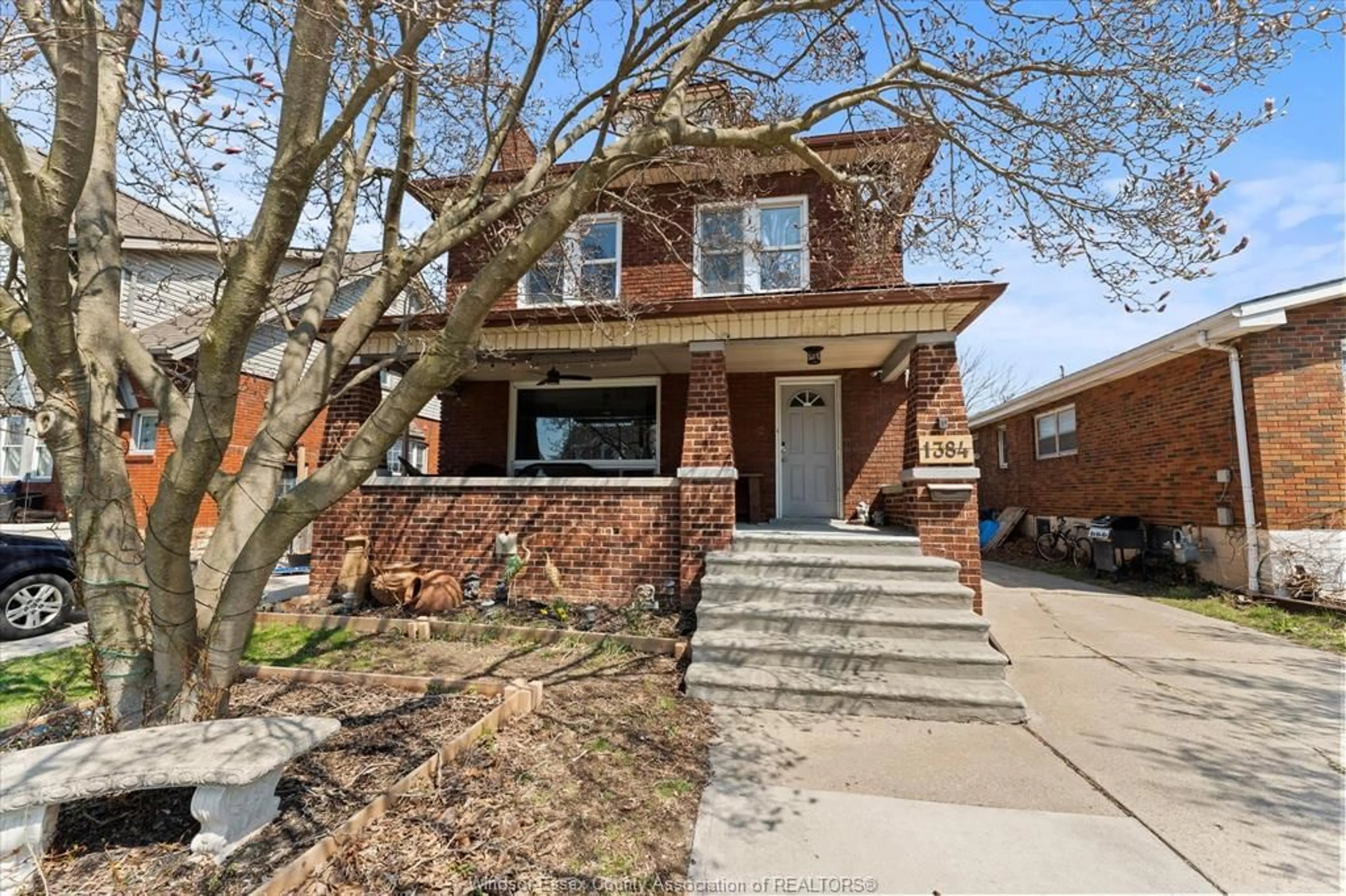 Home with brick exterior material, street for 1384 PILLETTE, Windsor Ontario N8Y 3B9