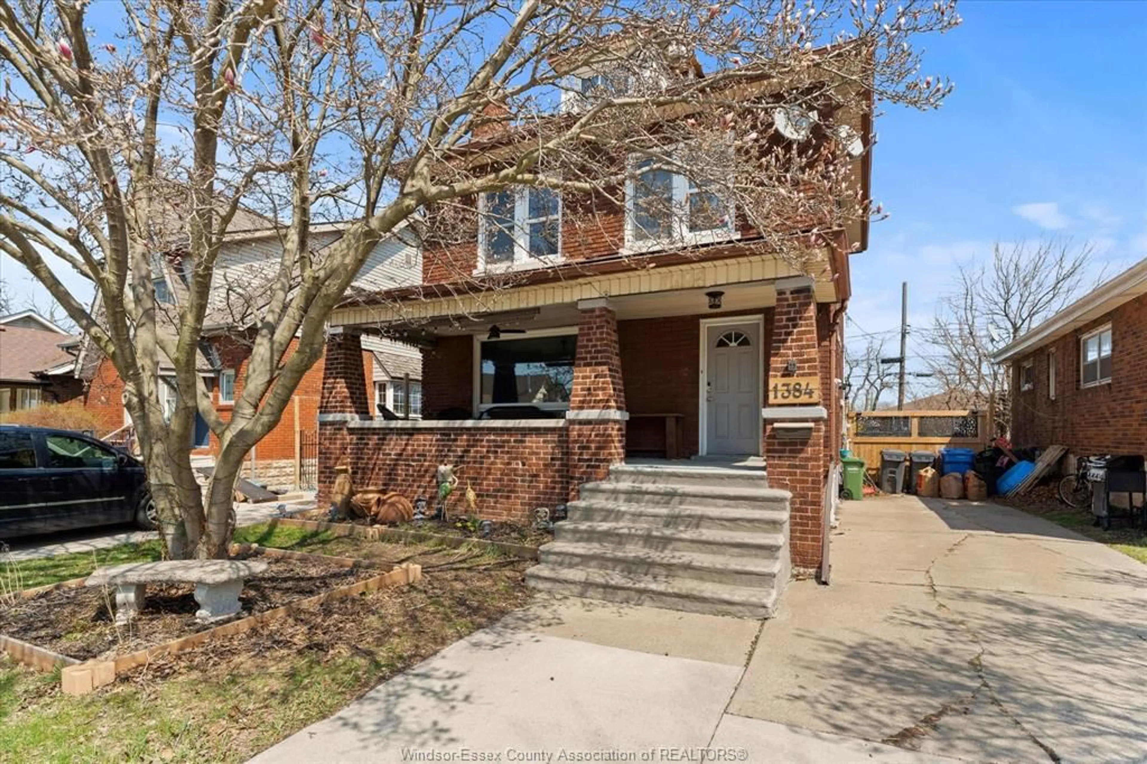 Home with brick exterior material, street for 1384 PILLETTE, Windsor Ontario N8Y 3B9