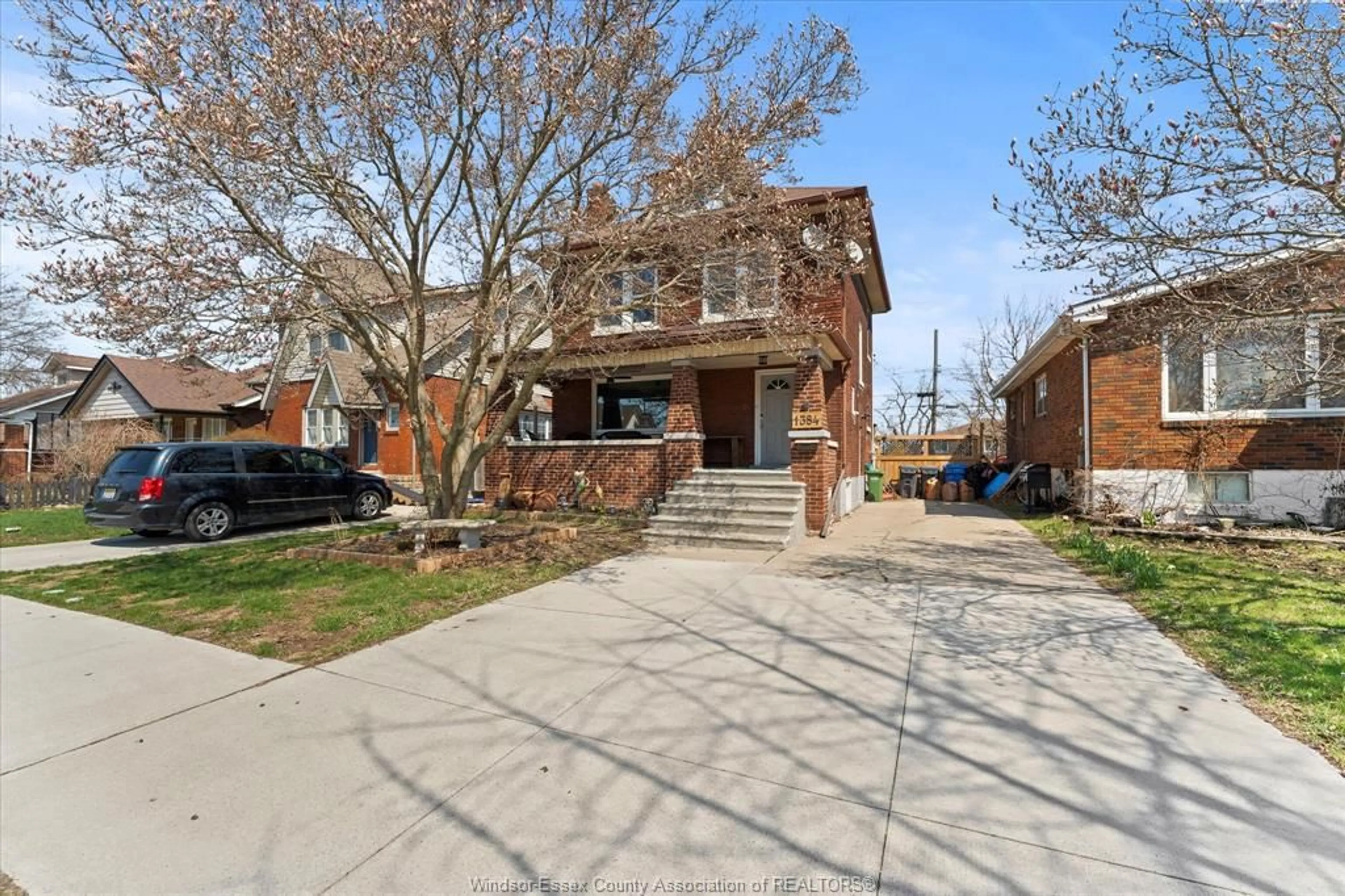 Home with brick exterior material, street for 1384 PILLETTE, Windsor Ontario N8Y 3B9