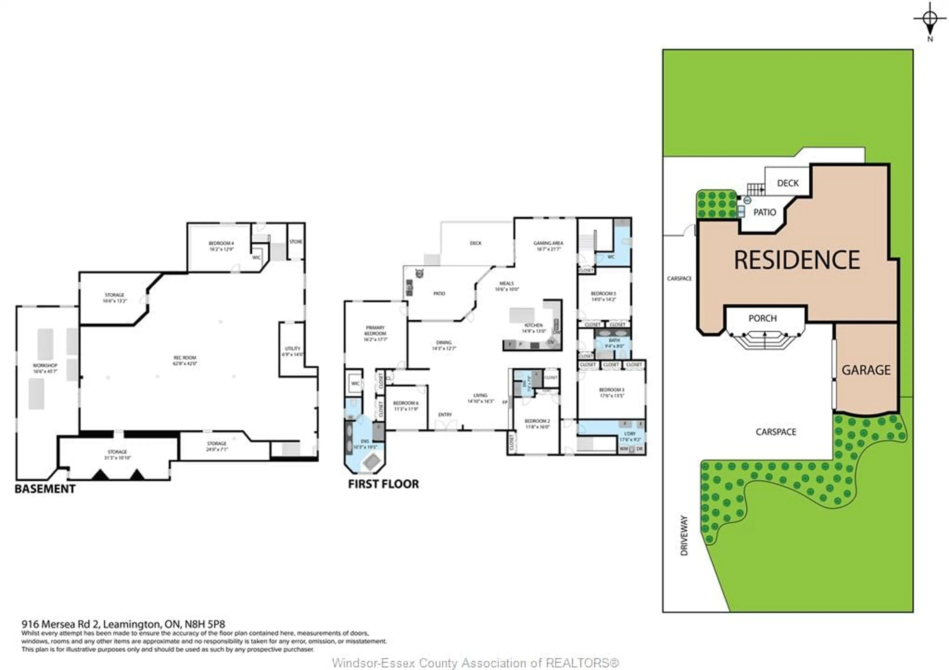 Floor plan for 916 Mersea Rd 2, Leamington Ontario N8H 3V7