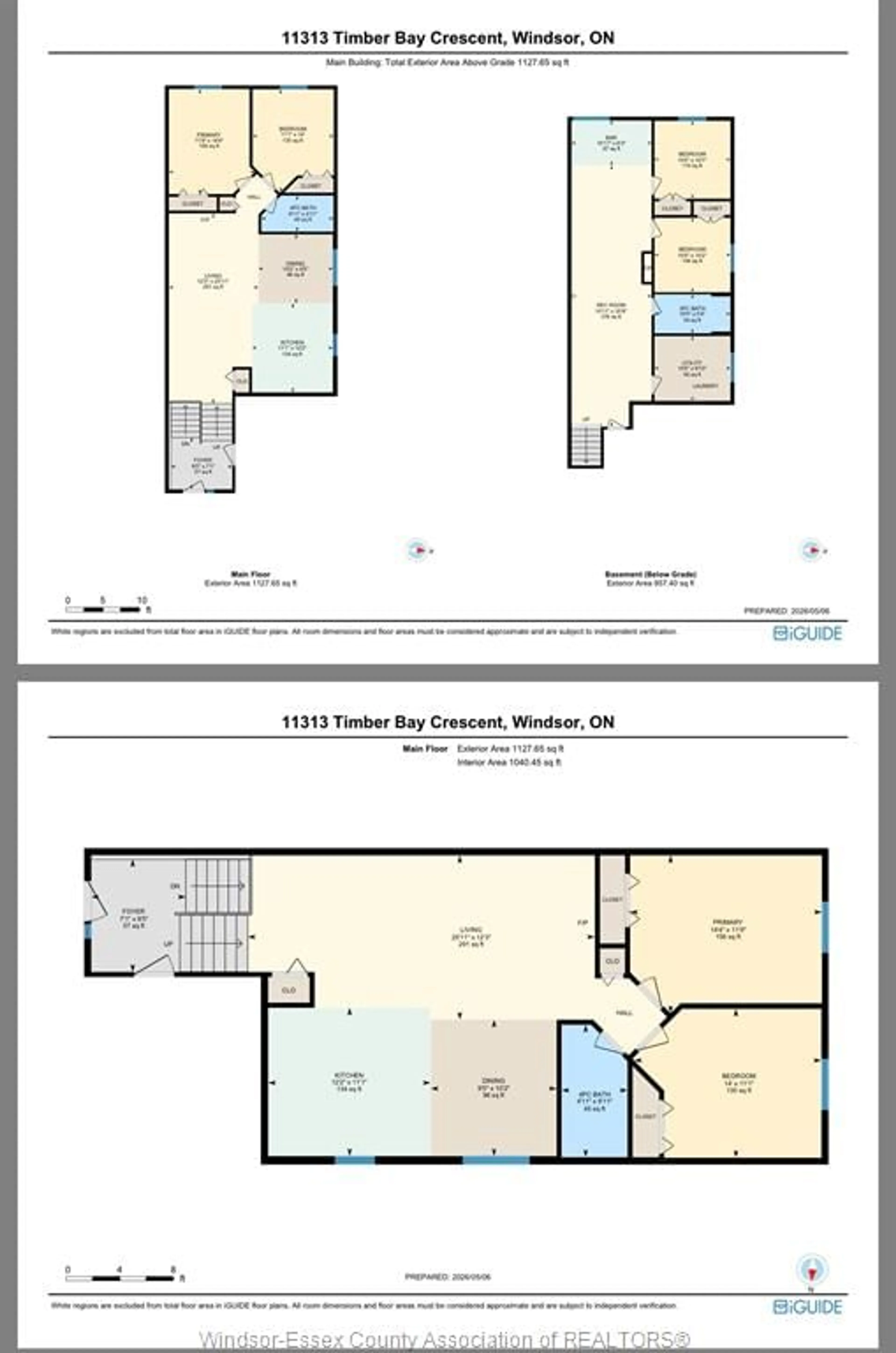 Floor plan for 11313 TIMBER BAY, Windsor Ontario N8R 2L2