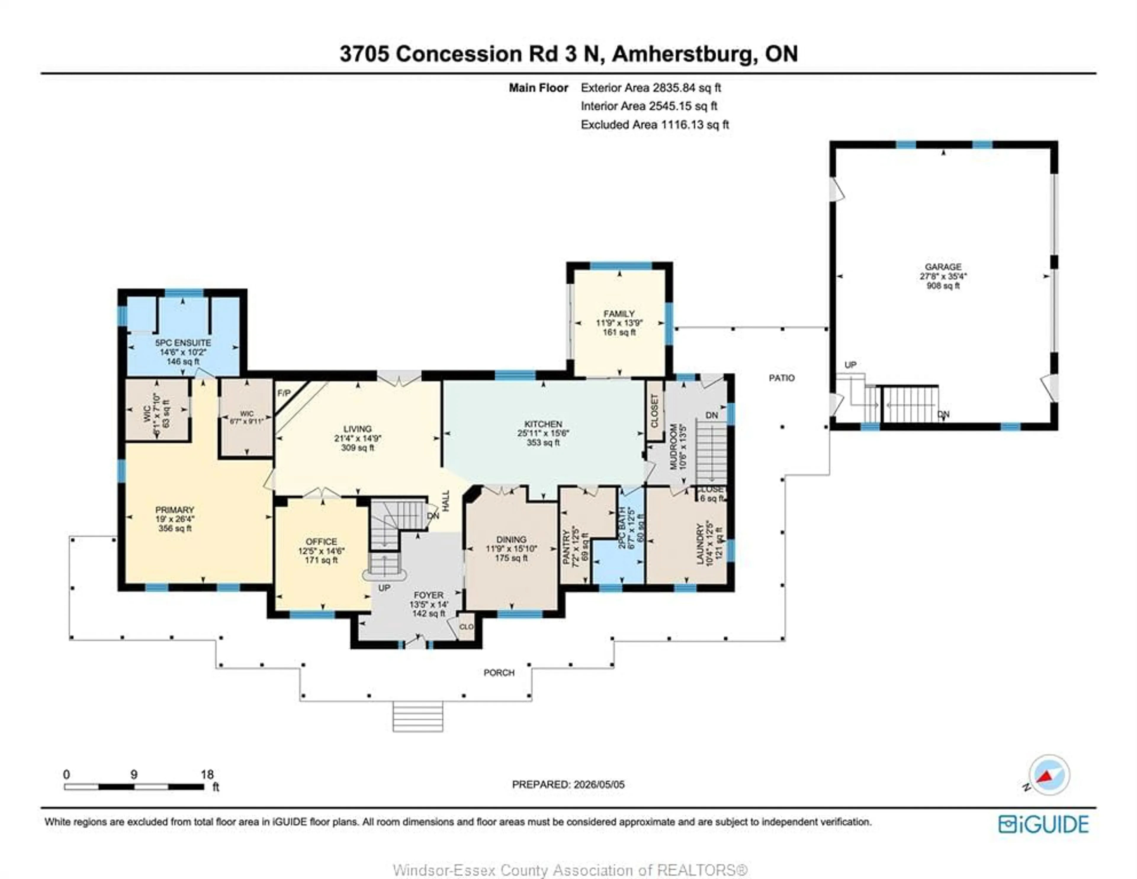 Floor plan for 3705 CONCESSION 3 Rd, Amherstburg Ontario N9V 2Y9