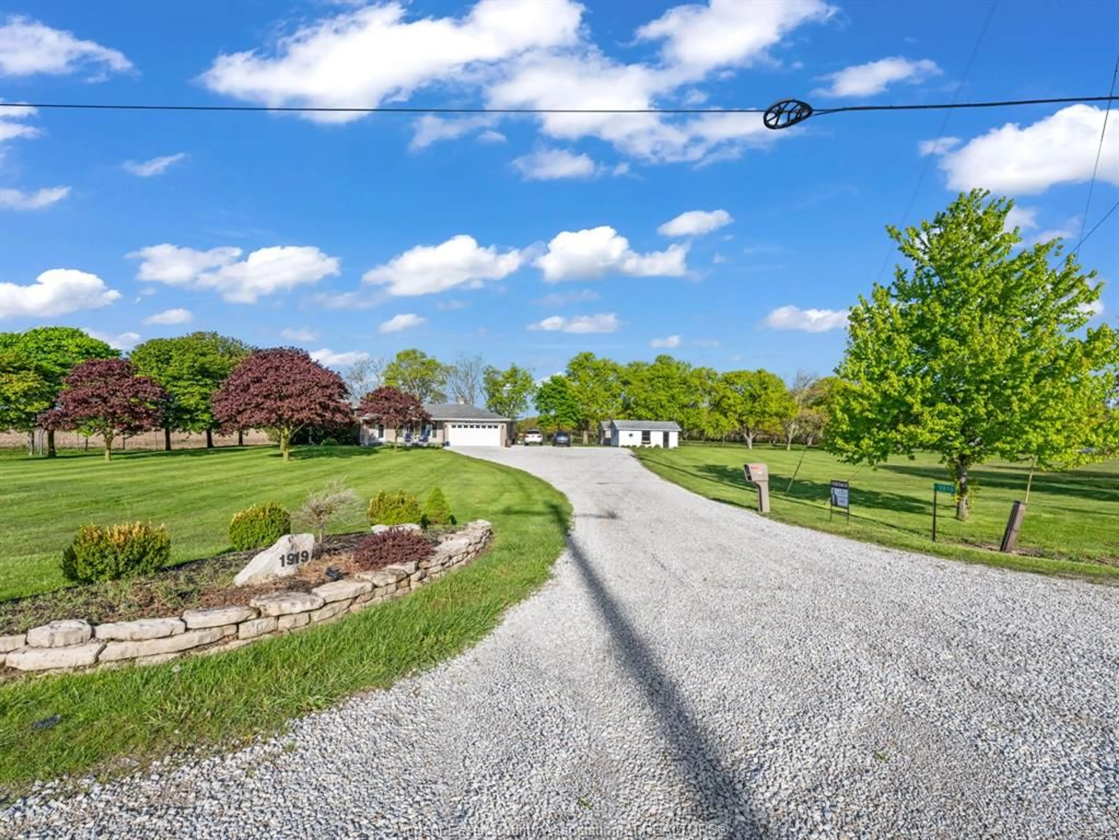 A pic from outside/outdoor area/front of a property/back of a property/a pic from drone, street for 1919 ROCHESTER TOWNLINE, Lakeshore Ontario N0R 1R0