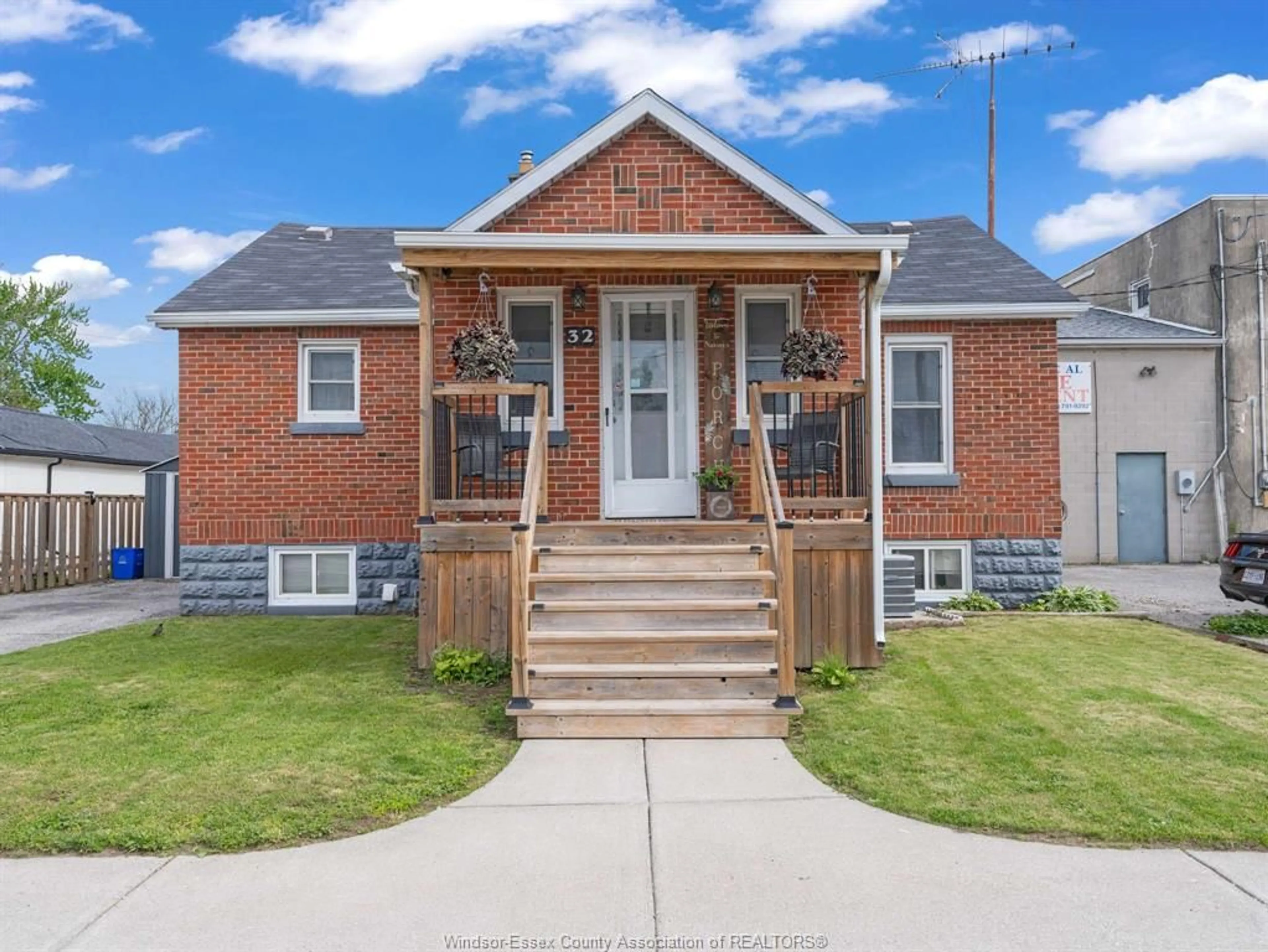 Home with brick exterior material, street for 32 Centre St, Harrow Ontario N0R 1G0