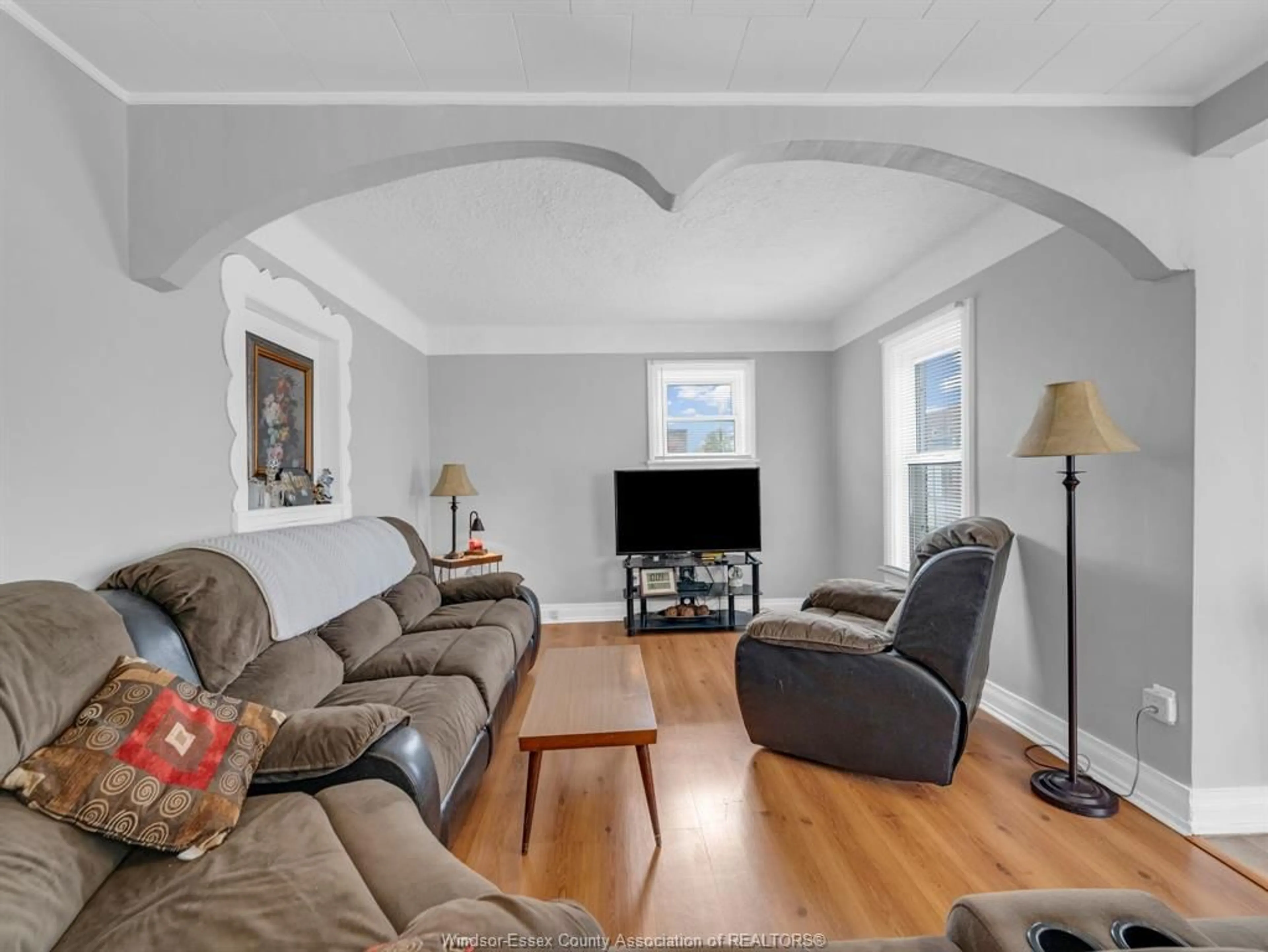Living room with furniture, unknown for 32 Centre St, Harrow Ontario N0R 1G0