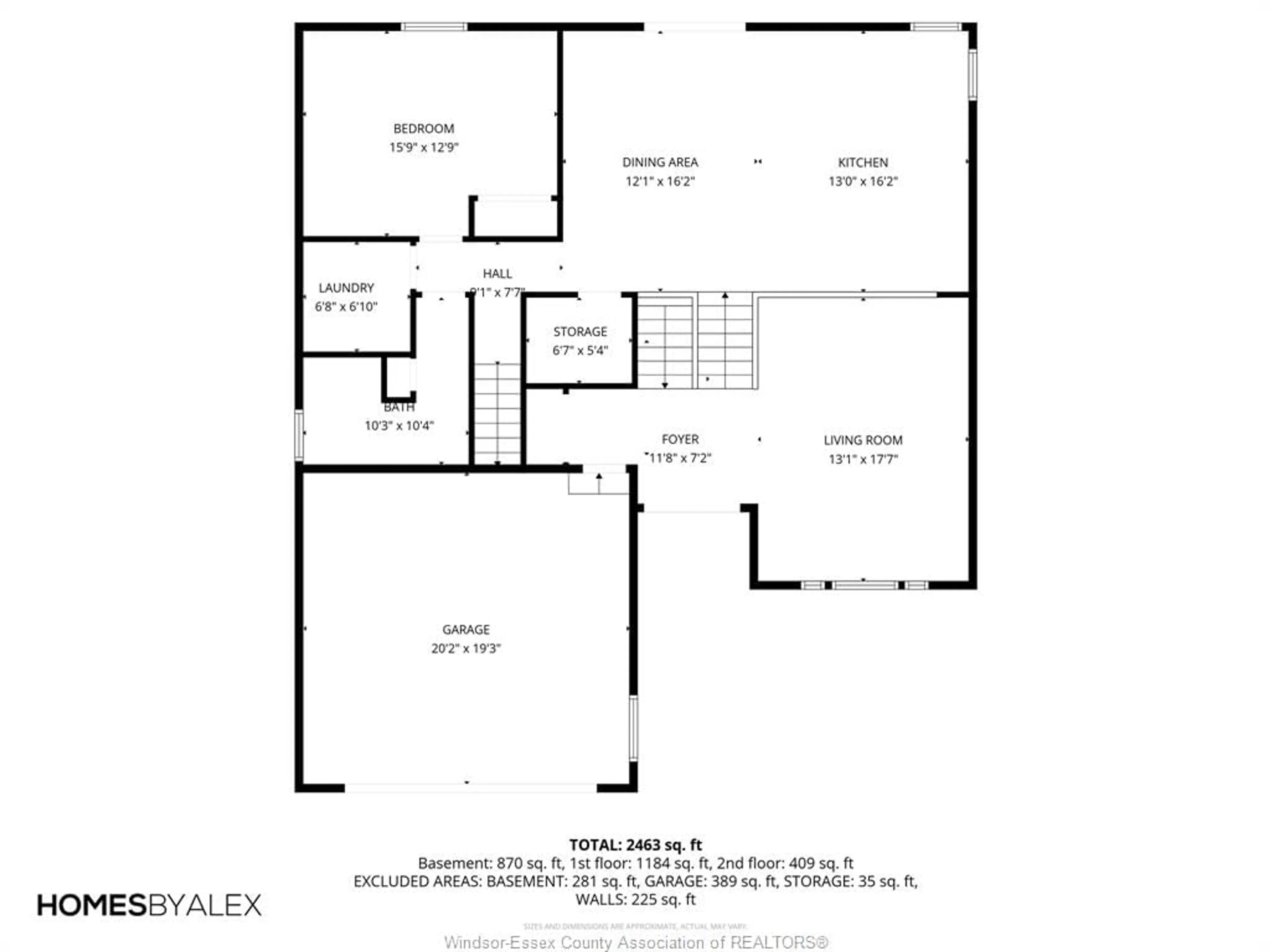 Floor plan for 242 DONALD Cres, Belle River Ontario N8L 0P2