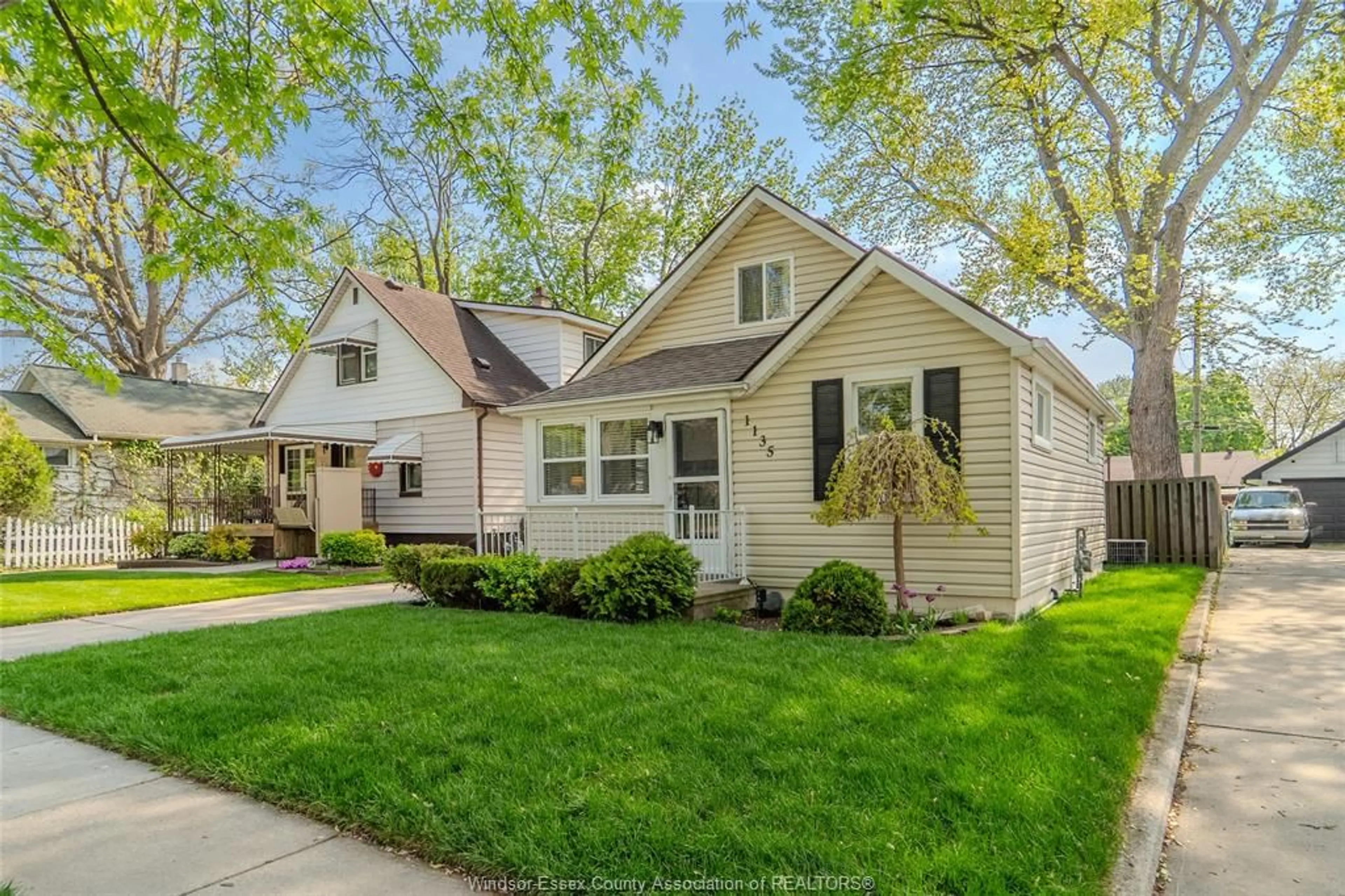 Home with vinyl exterior material, street for 1135 Glidden Ave, Windsor Ontario N8S 2P2