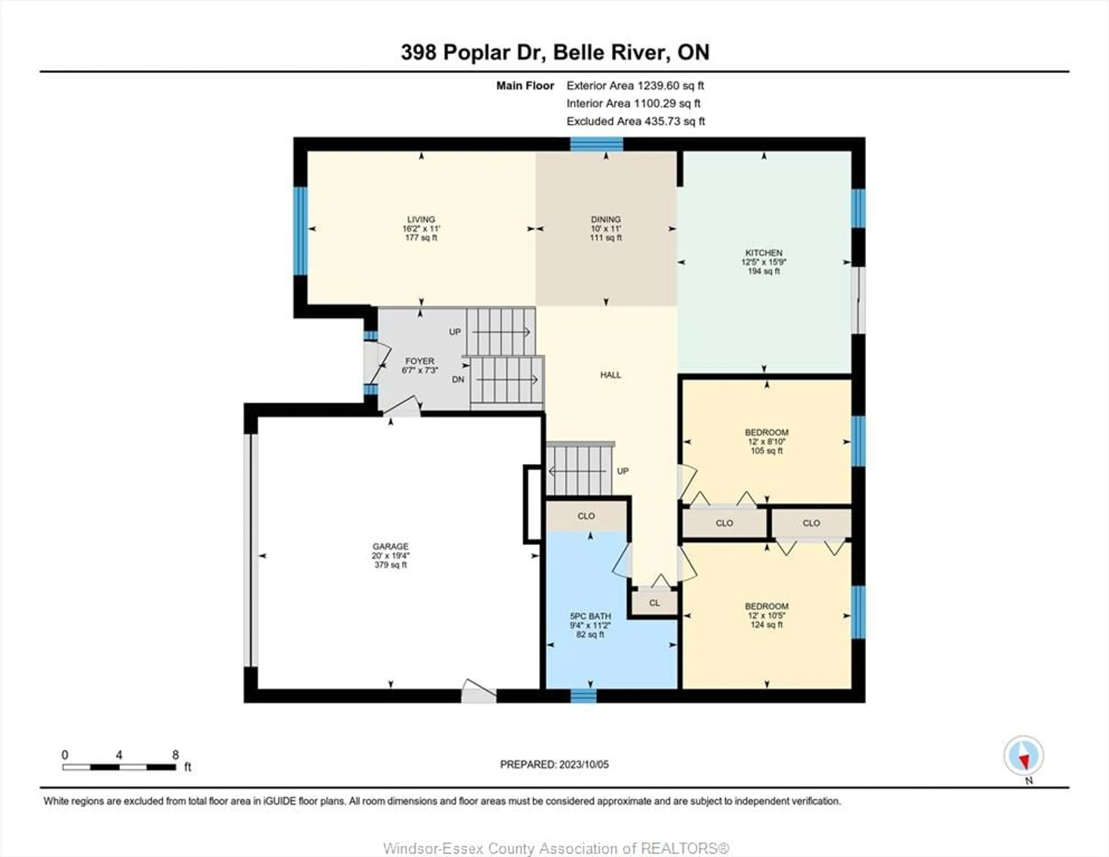Floor plan for 398 Poplar, Belle River Ontario N8L 0X7