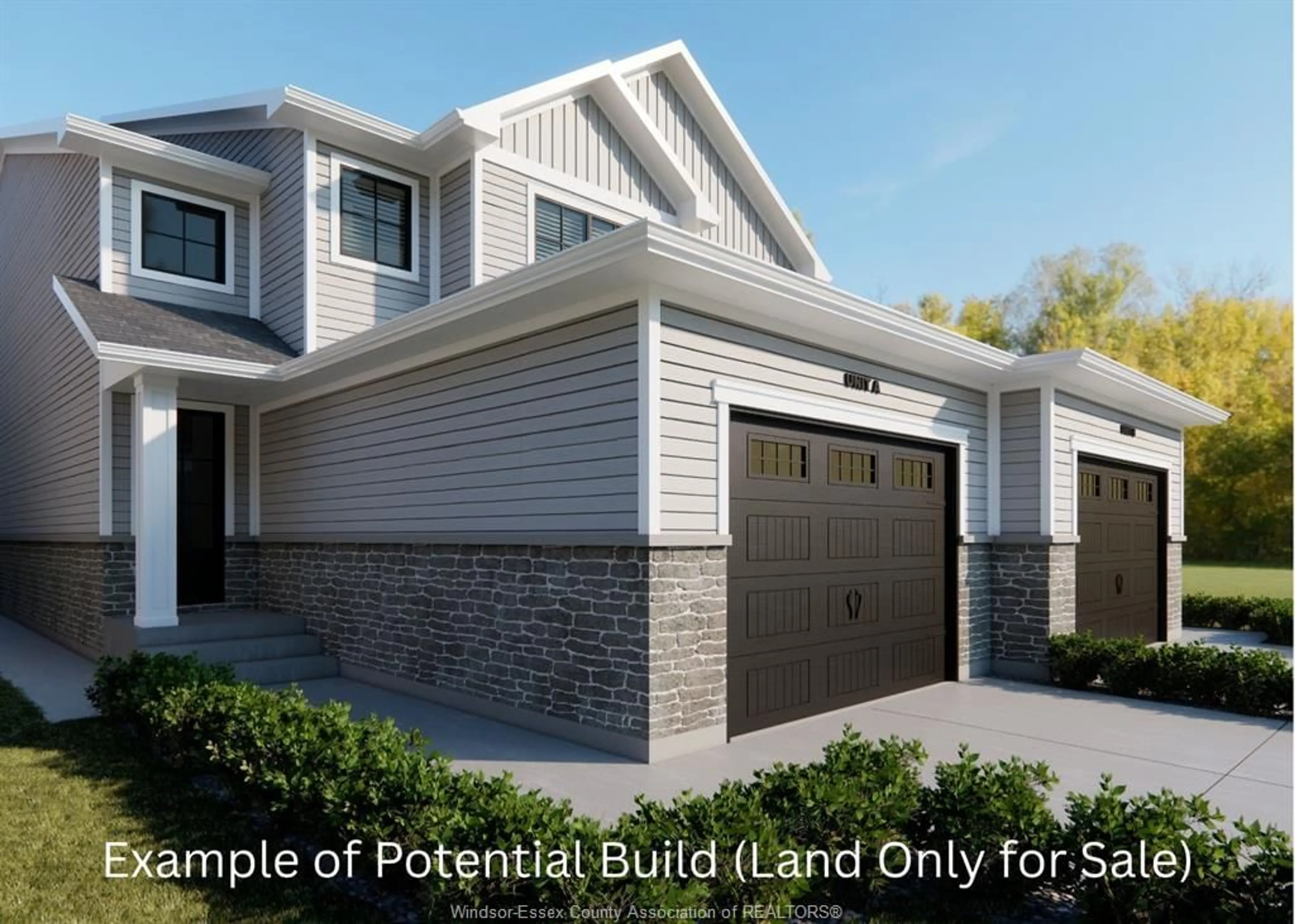 Home with vinyl exterior material, building for V/L Victoria St., Amherstburg Ontario N9V 2K2