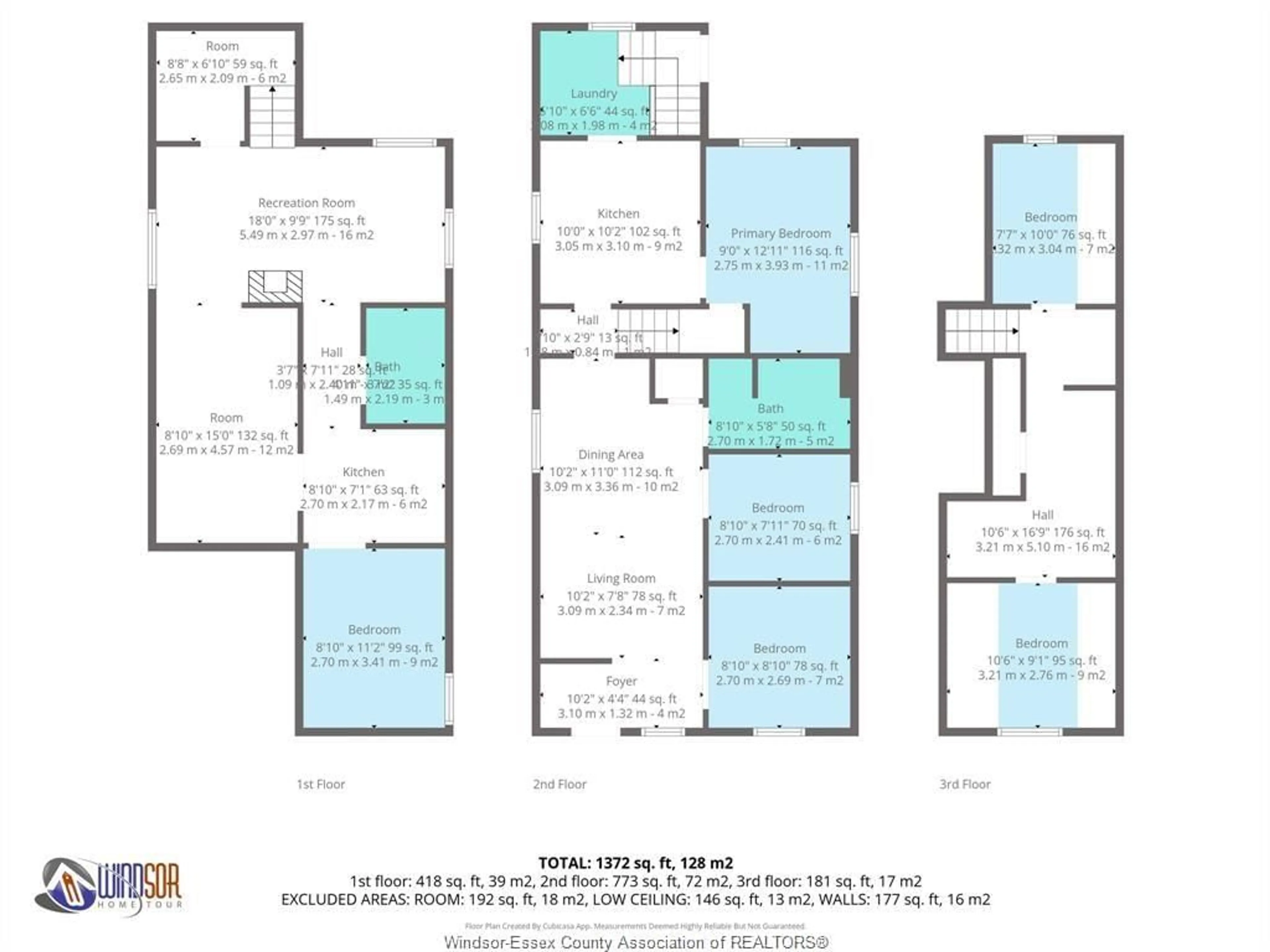 Floor plan for 965 BRIDGE Ave, Windsor Ontario N9B 2M9
