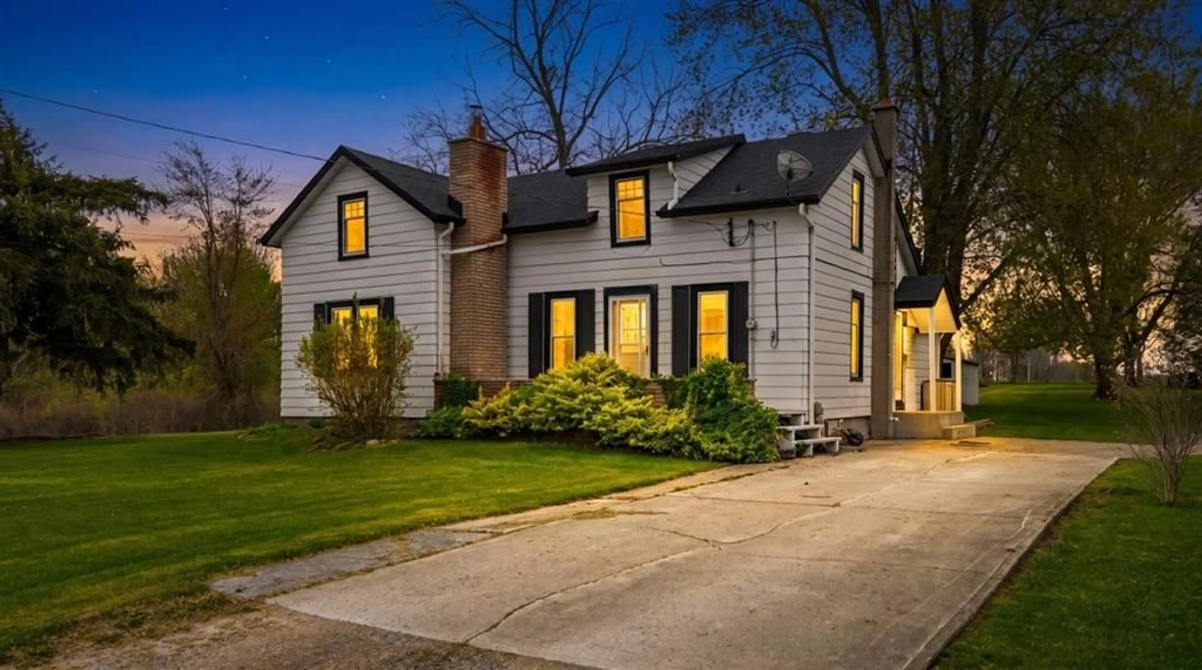 Home with brick exterior material, street for 7475 RIDGE Rd, Lambton Shores Ontario N0M 2N0