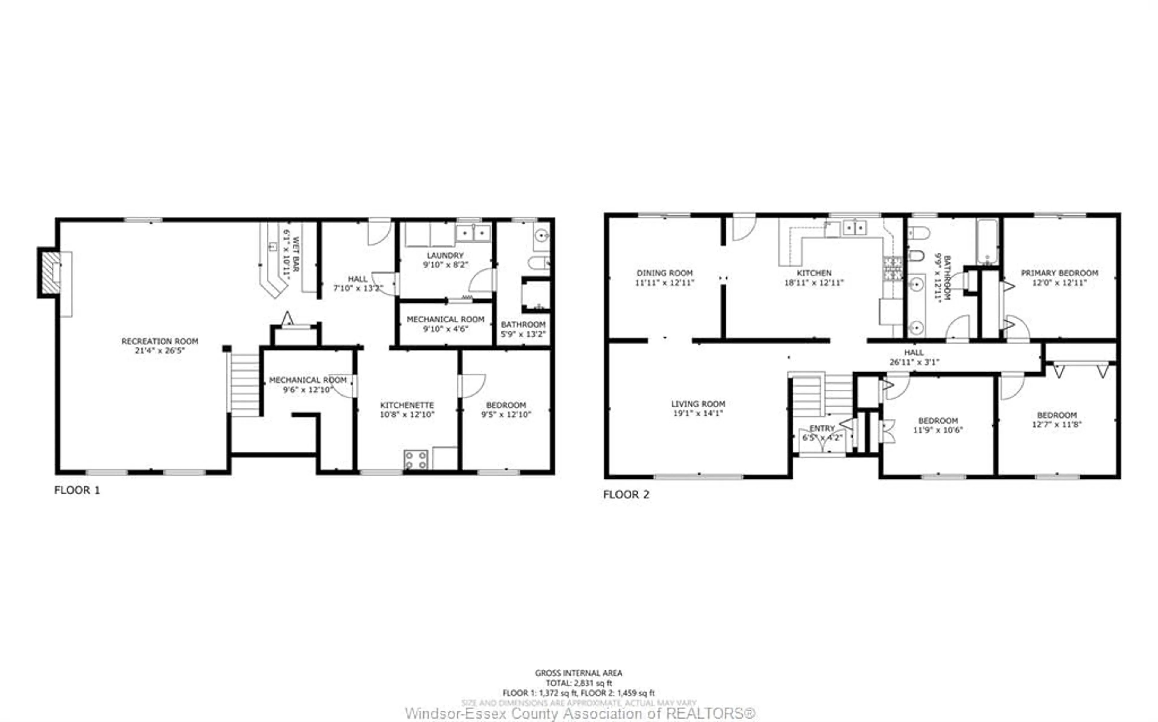 Floor plan for 1156 SECOND CONC, Amherstburg Ontario N9V 3R3