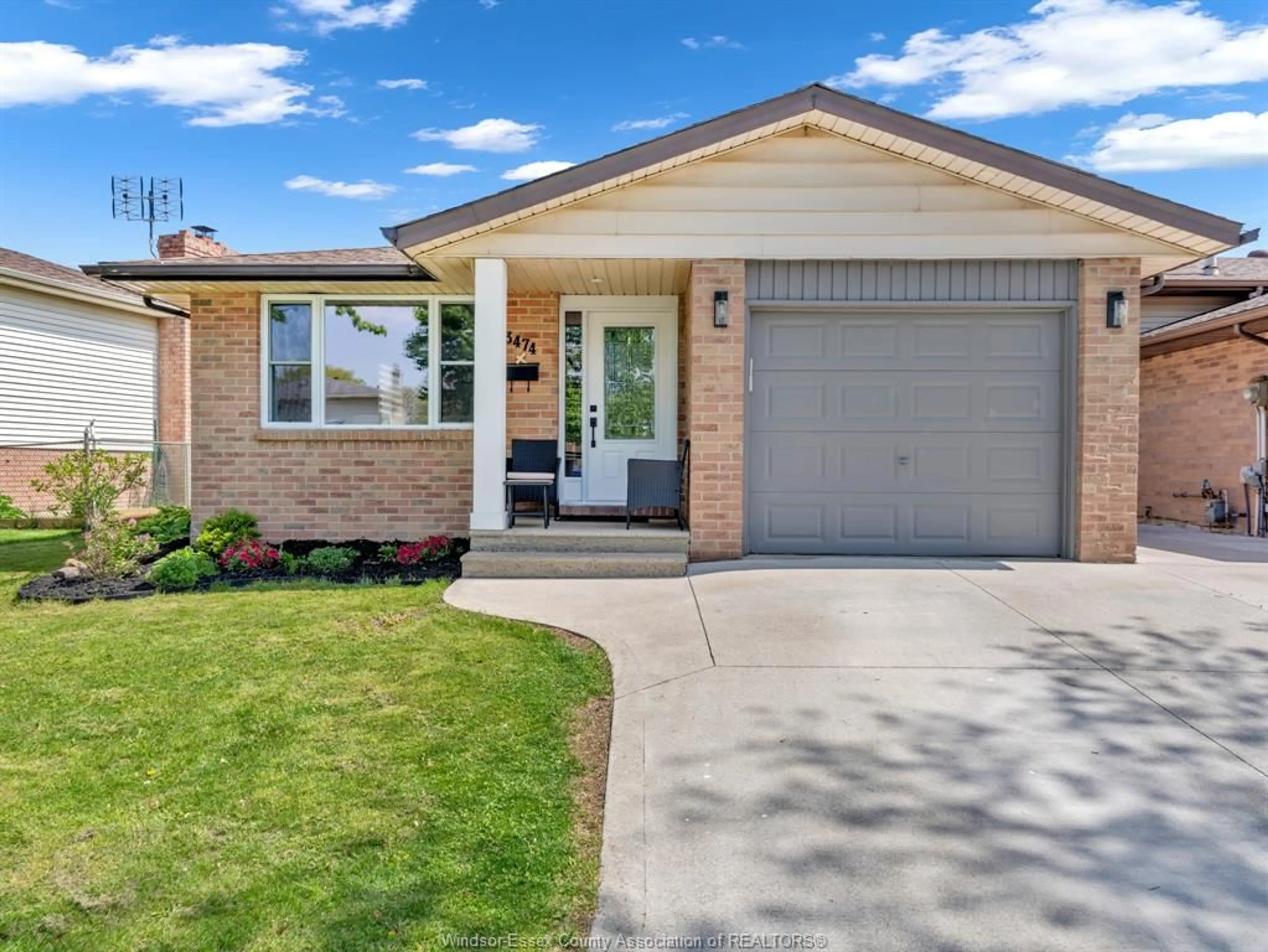 Home with brick exterior material, street for 3474 DEERBROOK, Windsor Ontario N8R 2E4