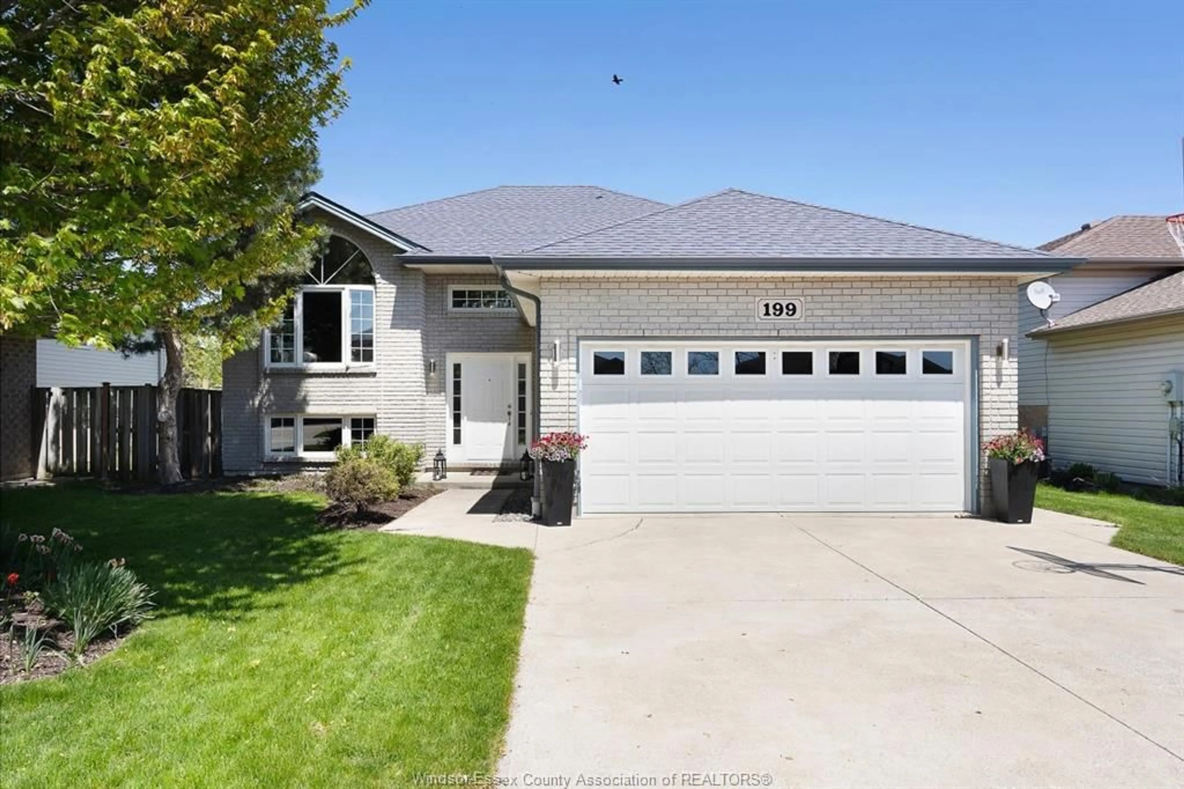 Home with vinyl exterior material, street for 199 MOUSSEAU, Belle River Ontario N0R 1A0