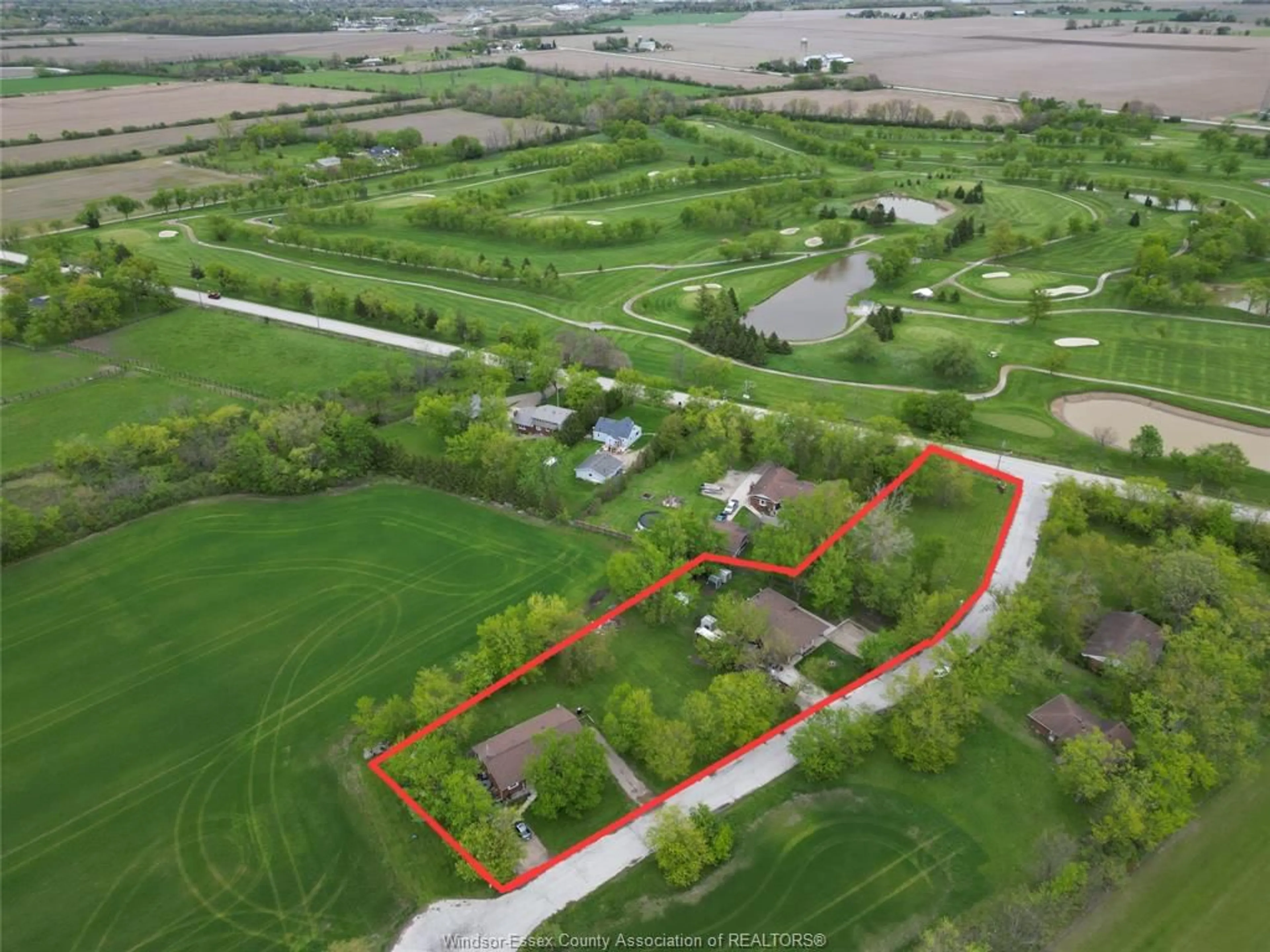 A pic from outside/outdoor area/front of a property/back of a property/a pic from drone, street for 4650-4666 CABOTO Dr, LaSalle Ontario N9H 0H2