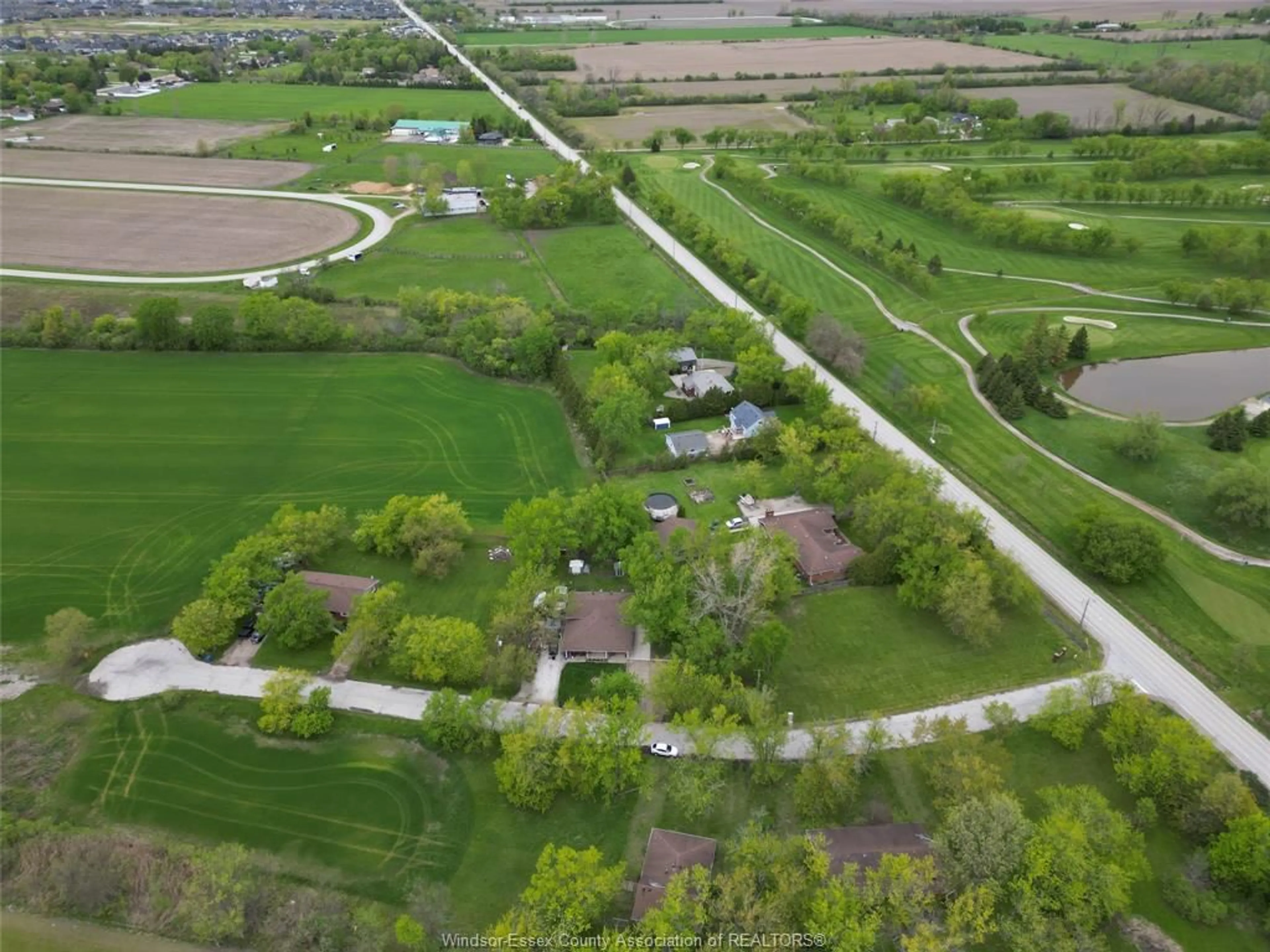 A pic from outside/outdoor area/front of a property/back of a property/a pic from drone, street for 4650-4666 CABOTO Dr, LaSalle Ontario N9H 0H2