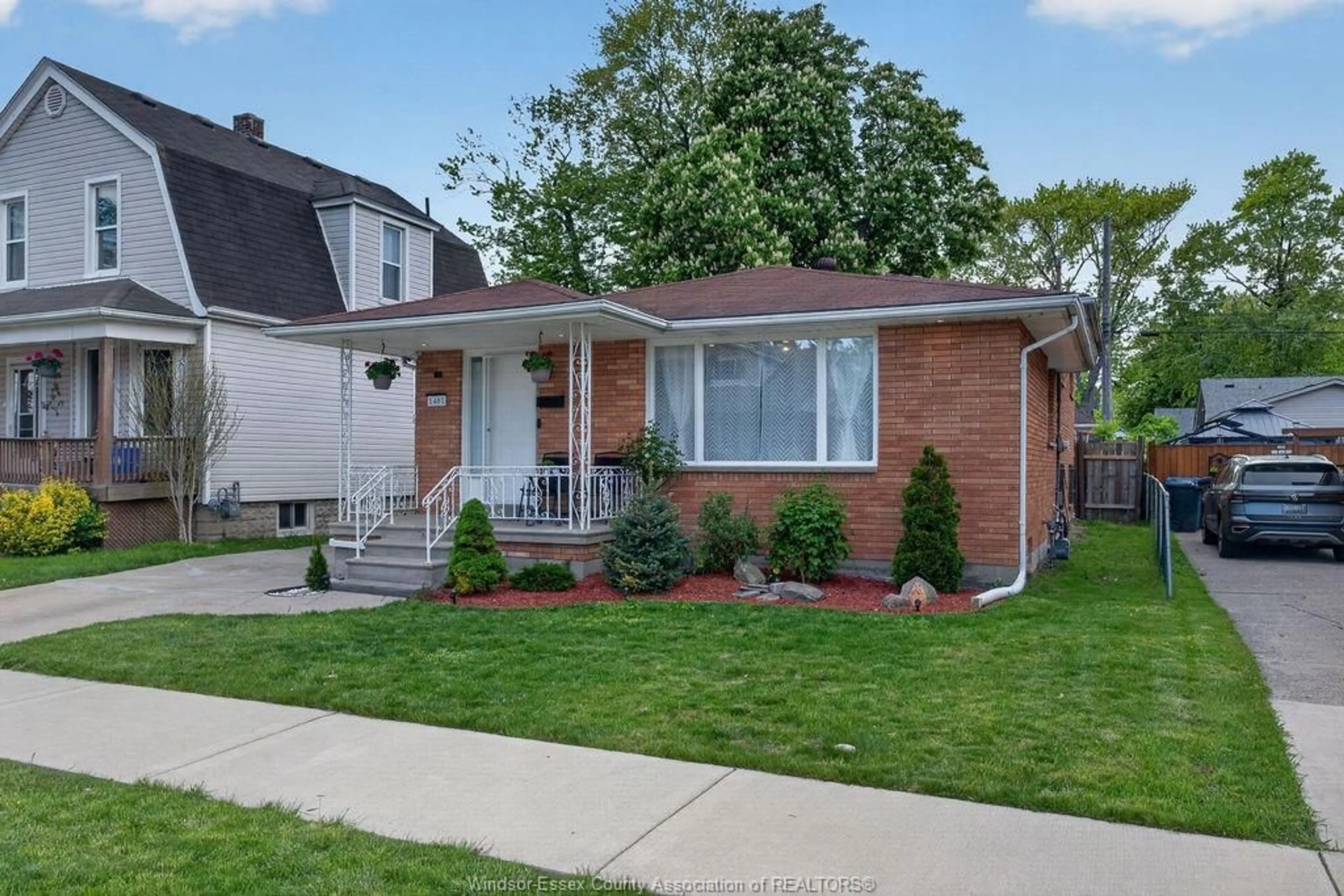 Home with brick exterior material, street for 1481 ELLROSE, Windsor Ontario N8Y 3X4