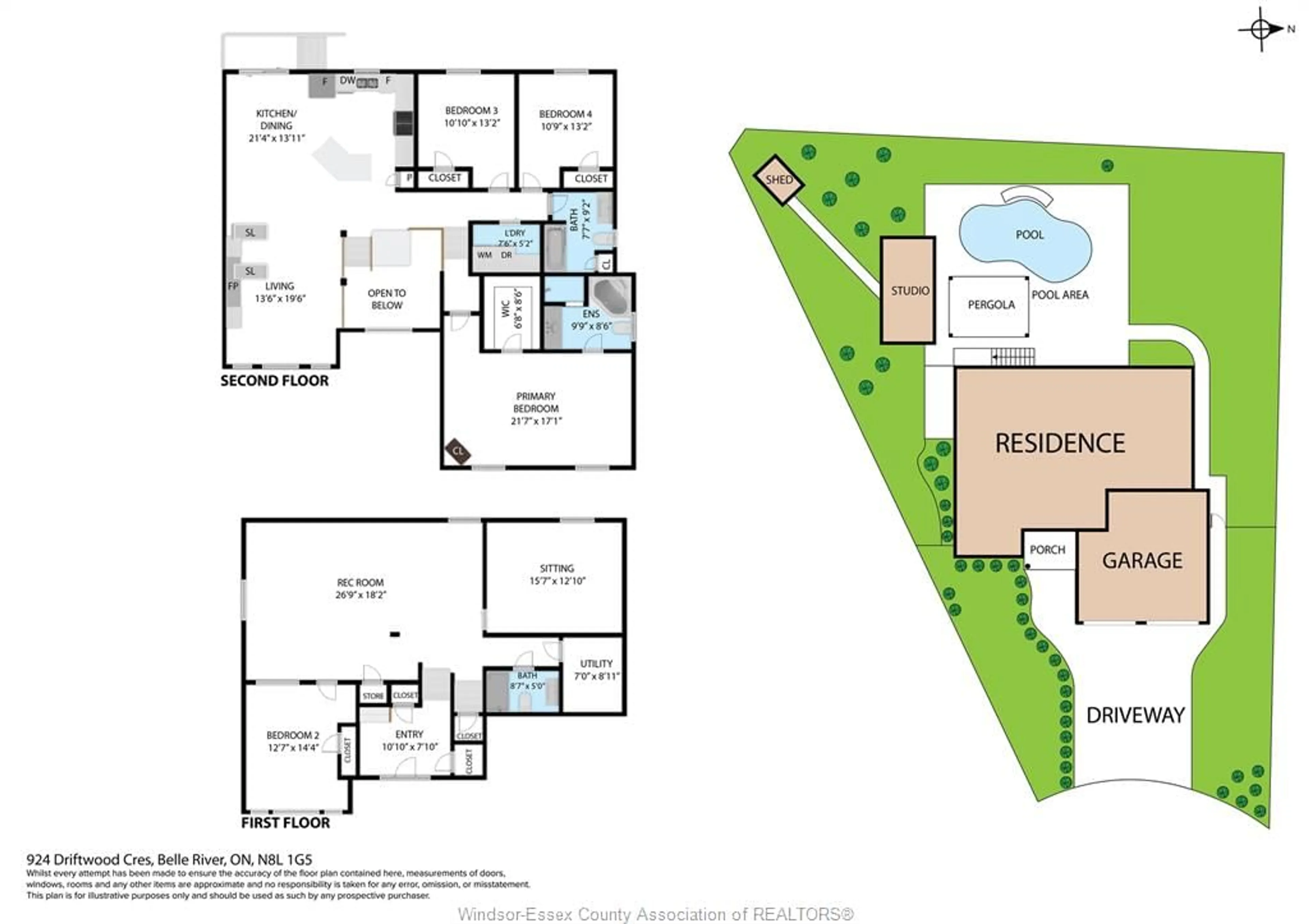 Floor plan for 924 Driftwood Cres, Lakeshore Ontario N0R 1A0