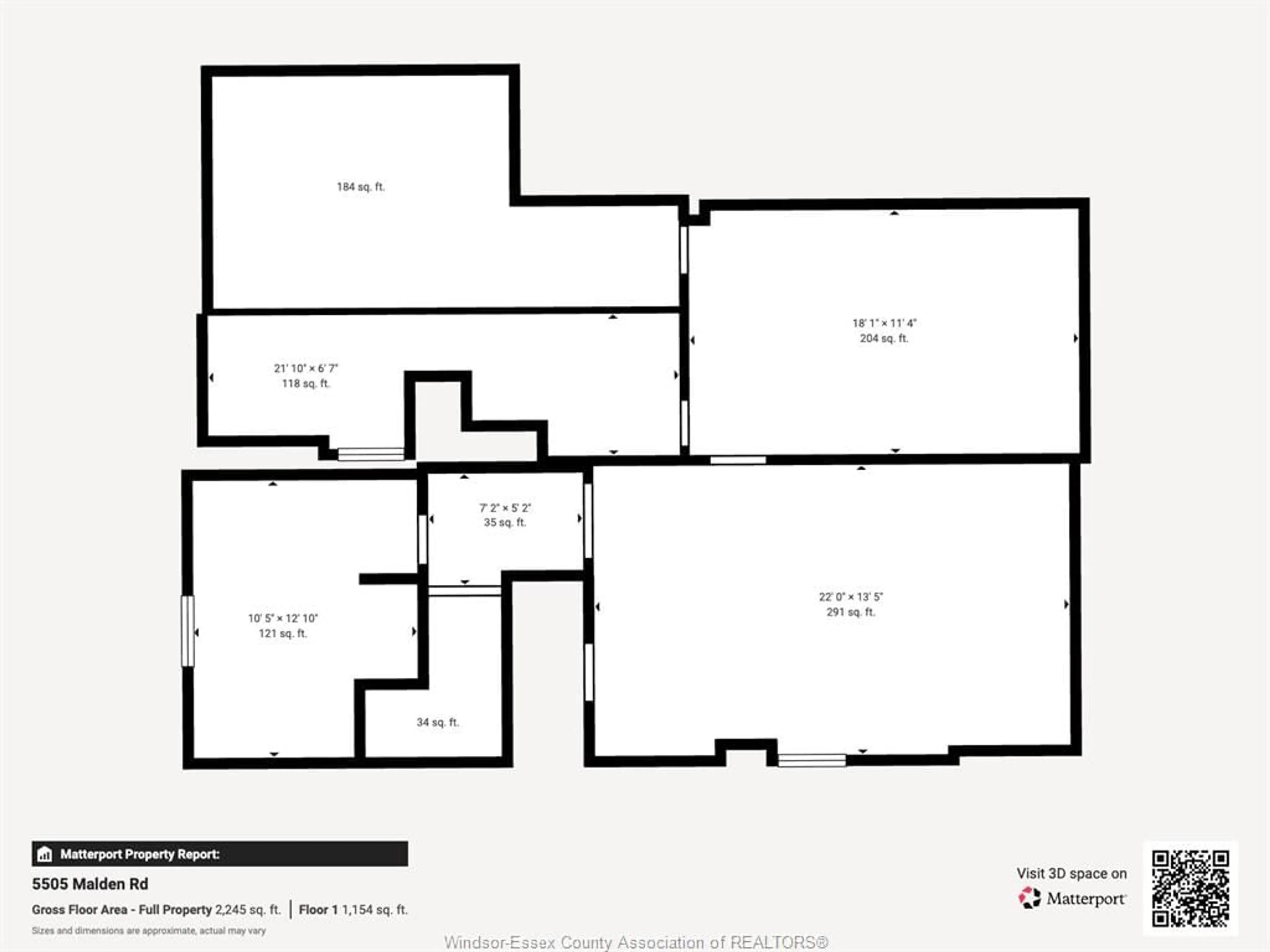 Floor plan for 5505 MALDEN Rd, Windsor Ontario N9E 3W1