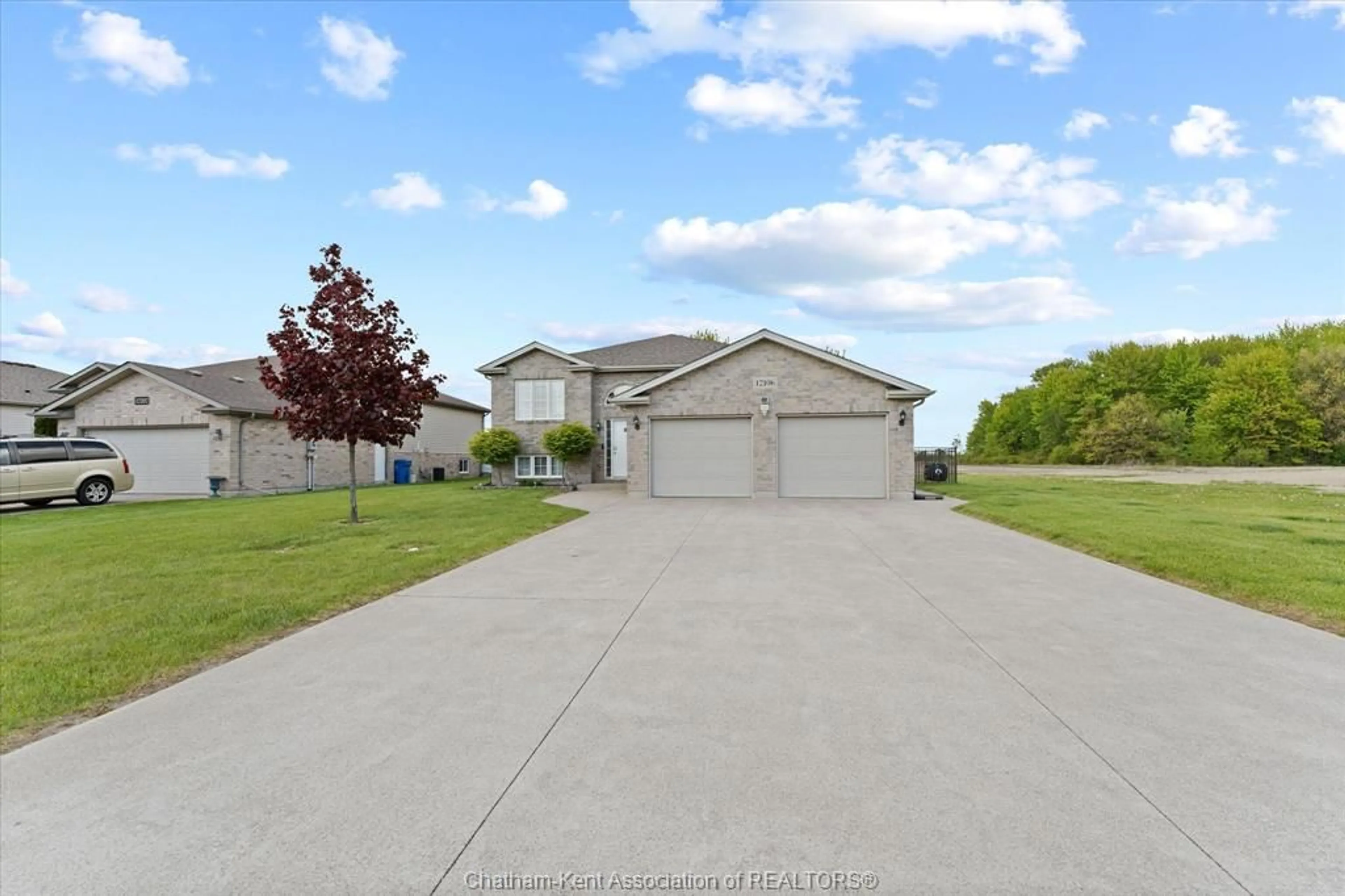 A pic from outside/outdoor area/front of a property/back of a property/a pic from drone, water/lake/river/ocean view for 12106 DUCHARME Lane, McGregor Ontario N0R 1J0