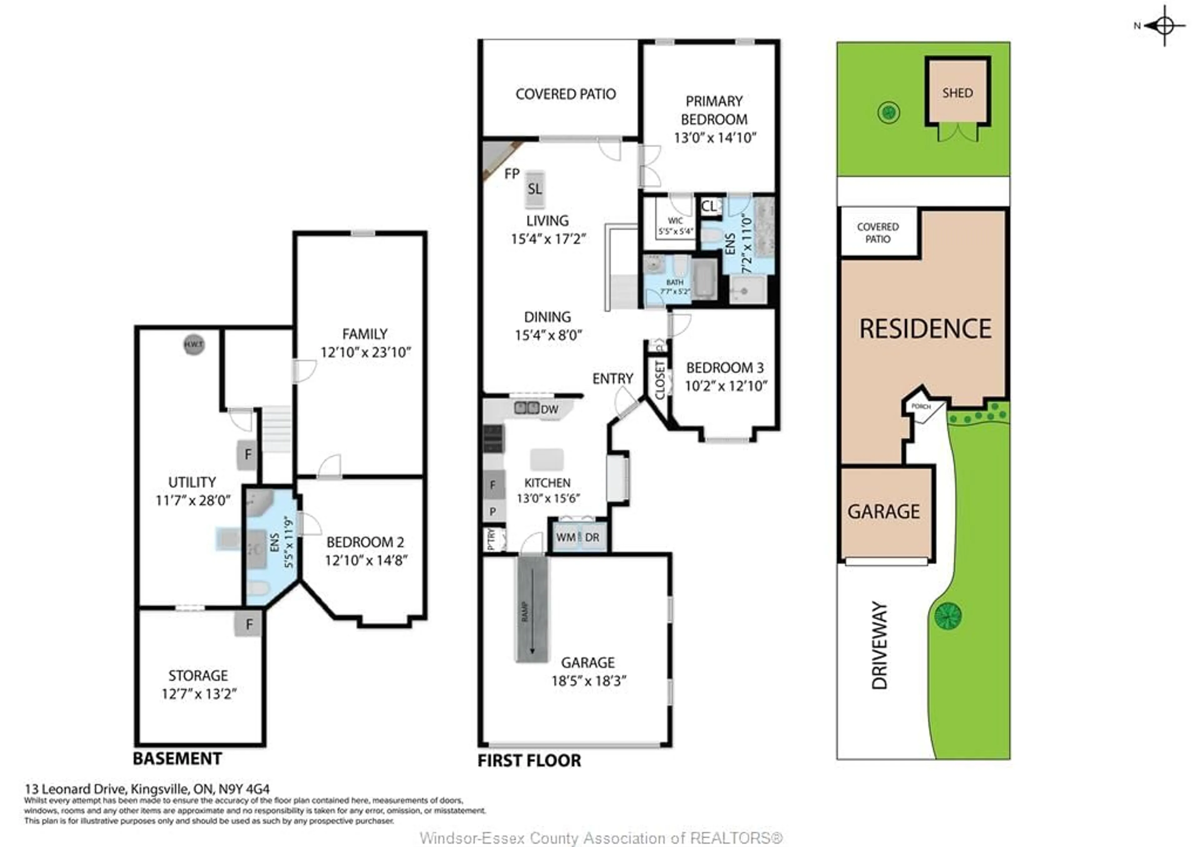 Floor plan for 13 Leonard Dr, Kingsville Ontario N9Y 4G4