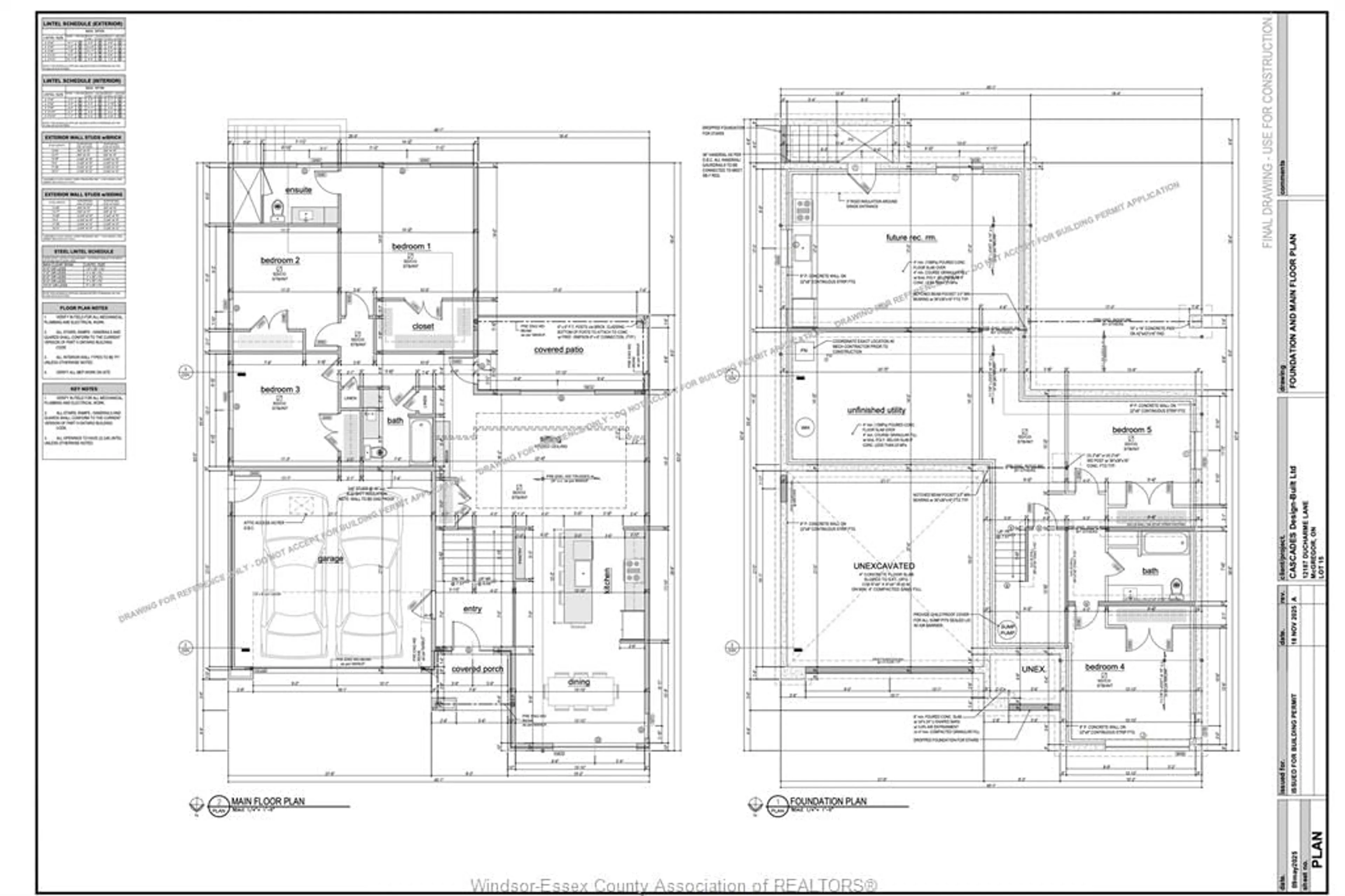 Floor plan for 12187 DUCHARME Lane, McGregor Ontario N0R 1J0