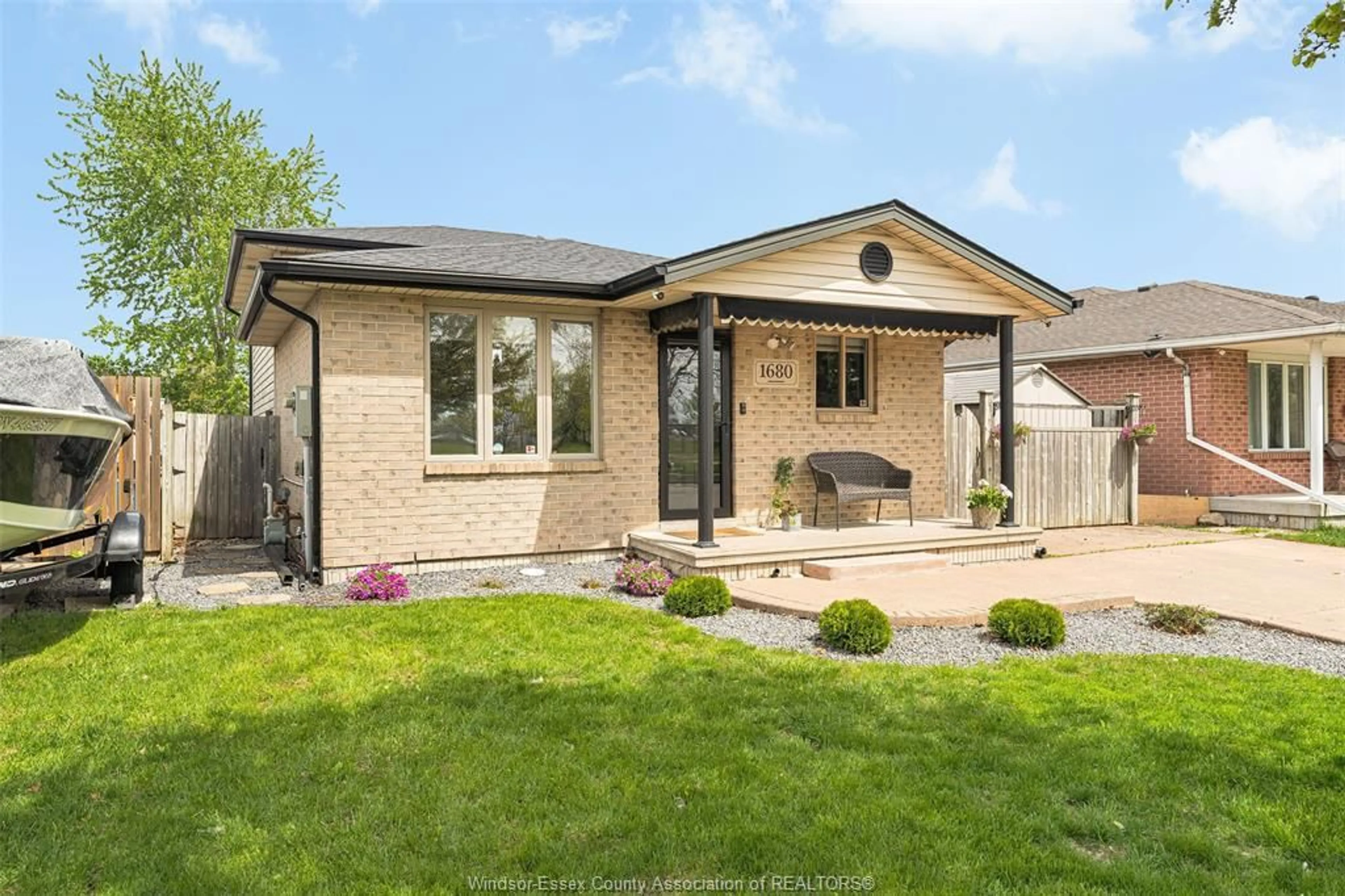Home with brick exterior material, street for 1680 CALDERWOOD Ave, Windsor Ontario N8W 5V2
