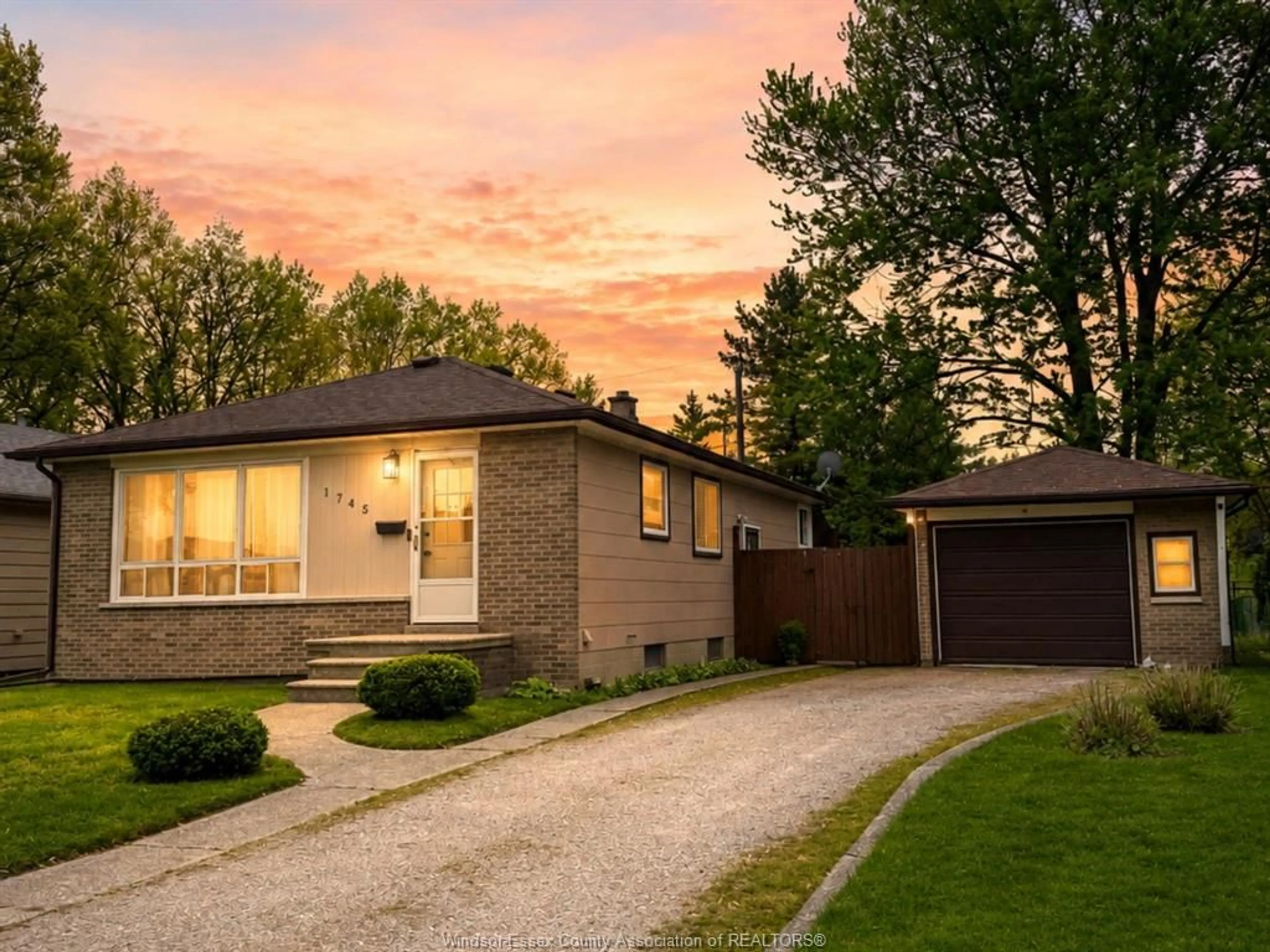 Home with brick exterior material, street for 1745 SUN VALLEY Dr, Windsor Ontario N9C 3R1