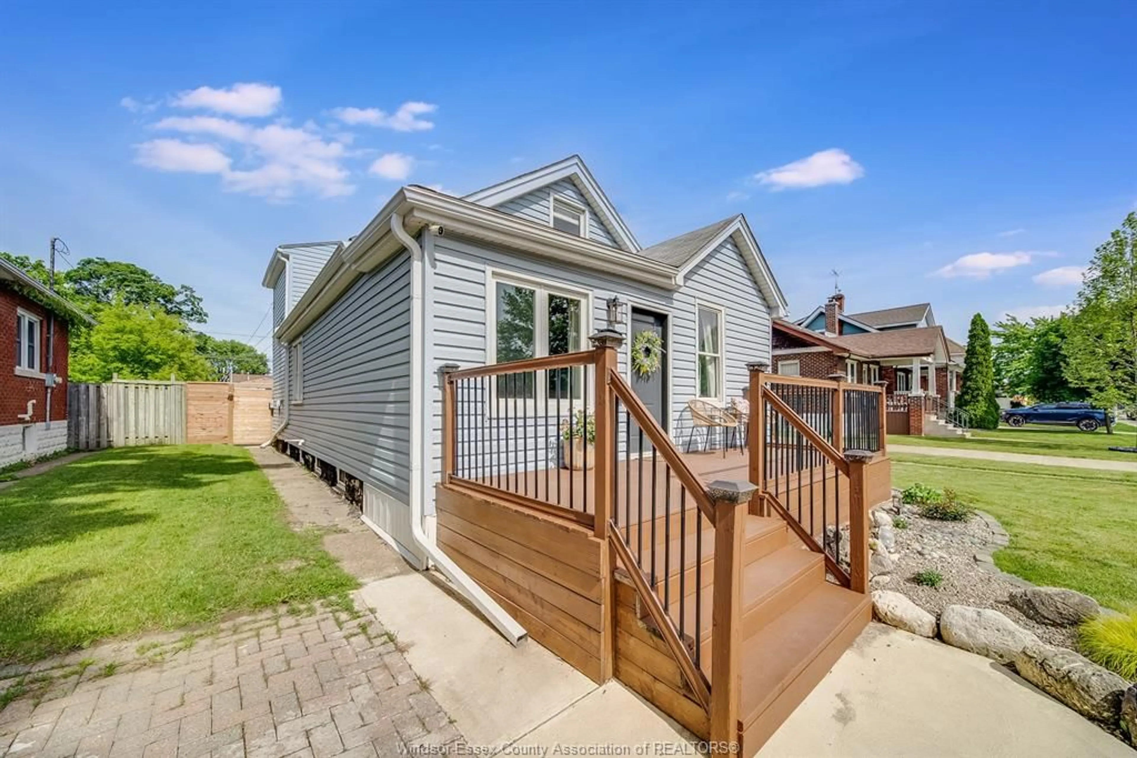 Home with vinyl exterior material, street for 1804 HALL Ave, Windsor Ontario N8W 2L4