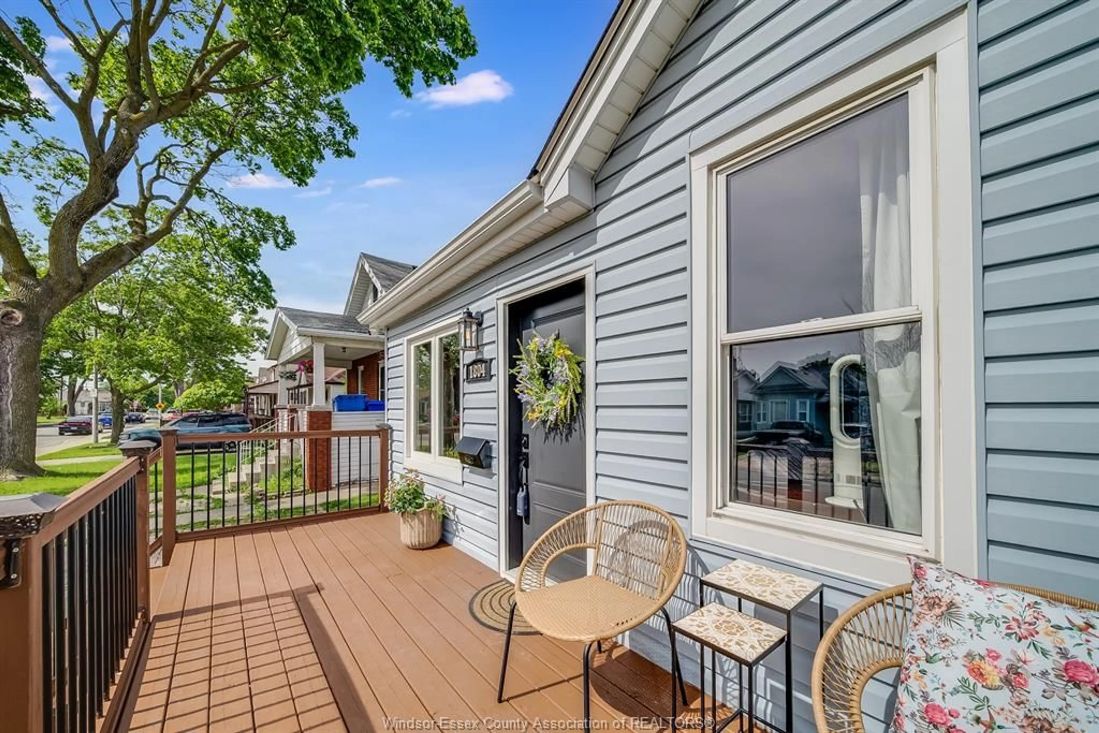 Home with vinyl exterior material, street for 1804 HALL Ave, Windsor Ontario N8W 2L4