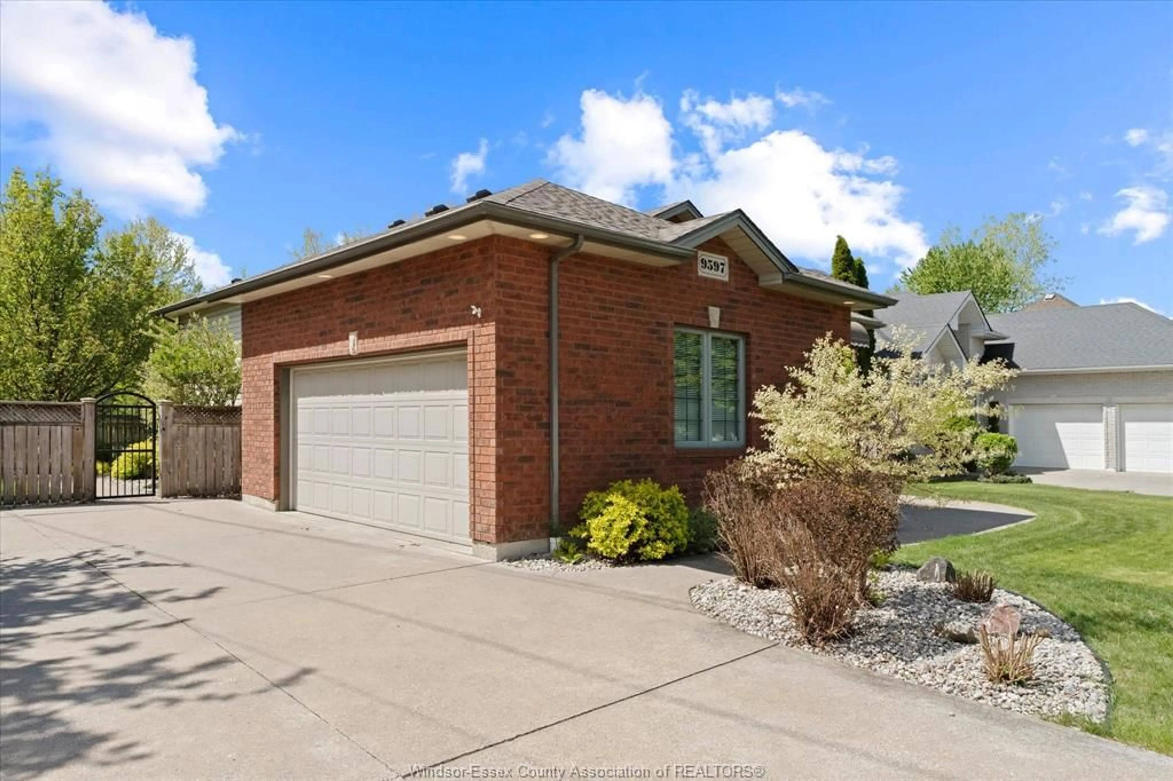 Home with brick exterior material, street for 9597 MANITOU Cres, Windsor Ontario N8P 1H8