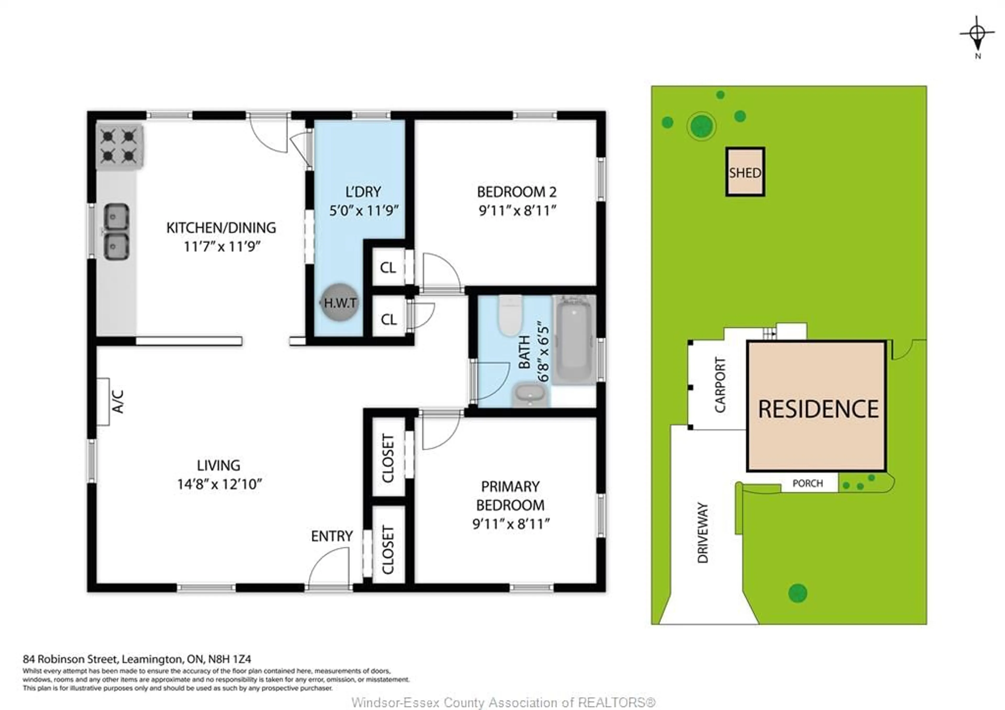 Floor plan for 84 Robinson St, Leamington Ontario N8H 1Z4