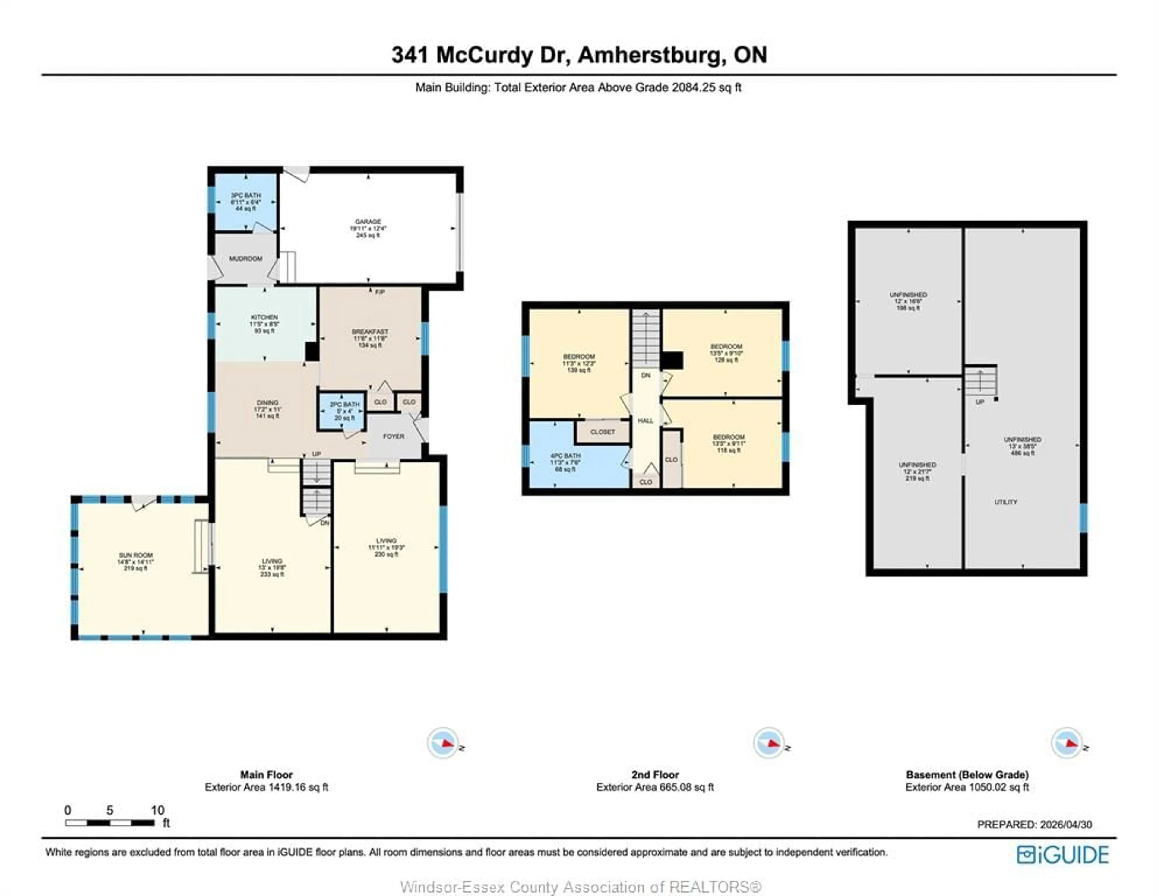 Floor plan for 341 McCurdy Dr, Amherstburg Ontario N9V 3C1