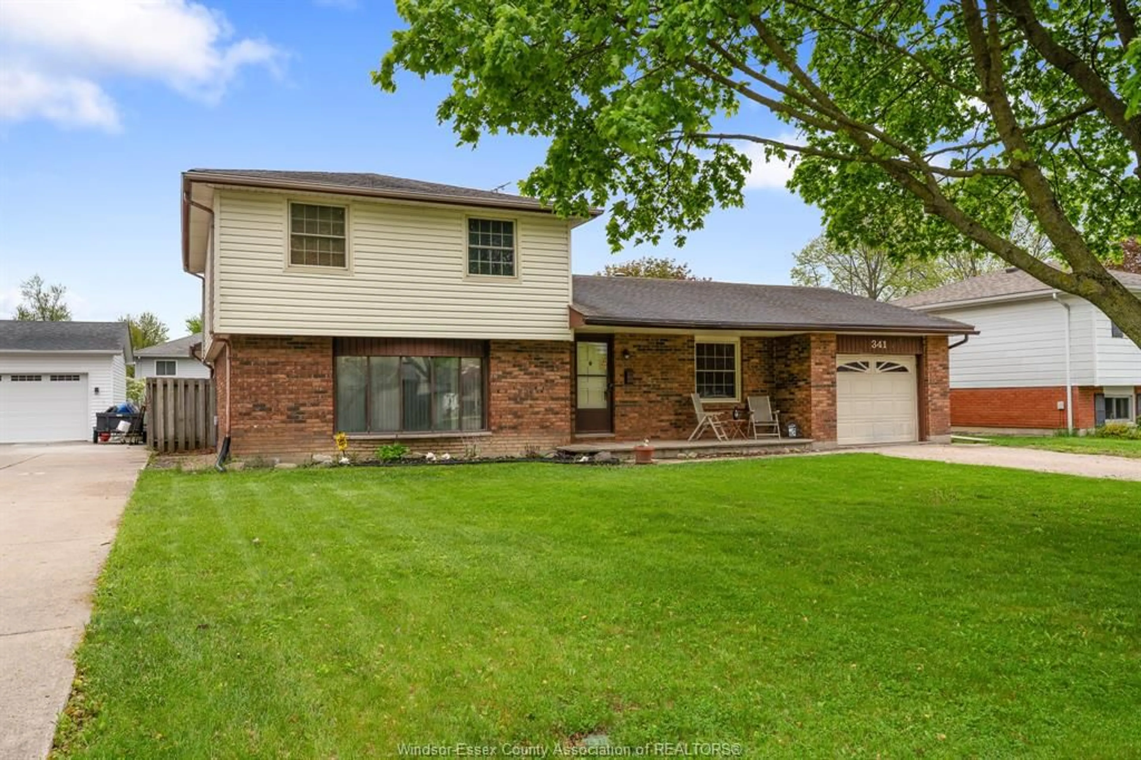 Home with brick exterior material, street for 341 McCurdy Dr, Amherstburg Ontario N9V 3C1