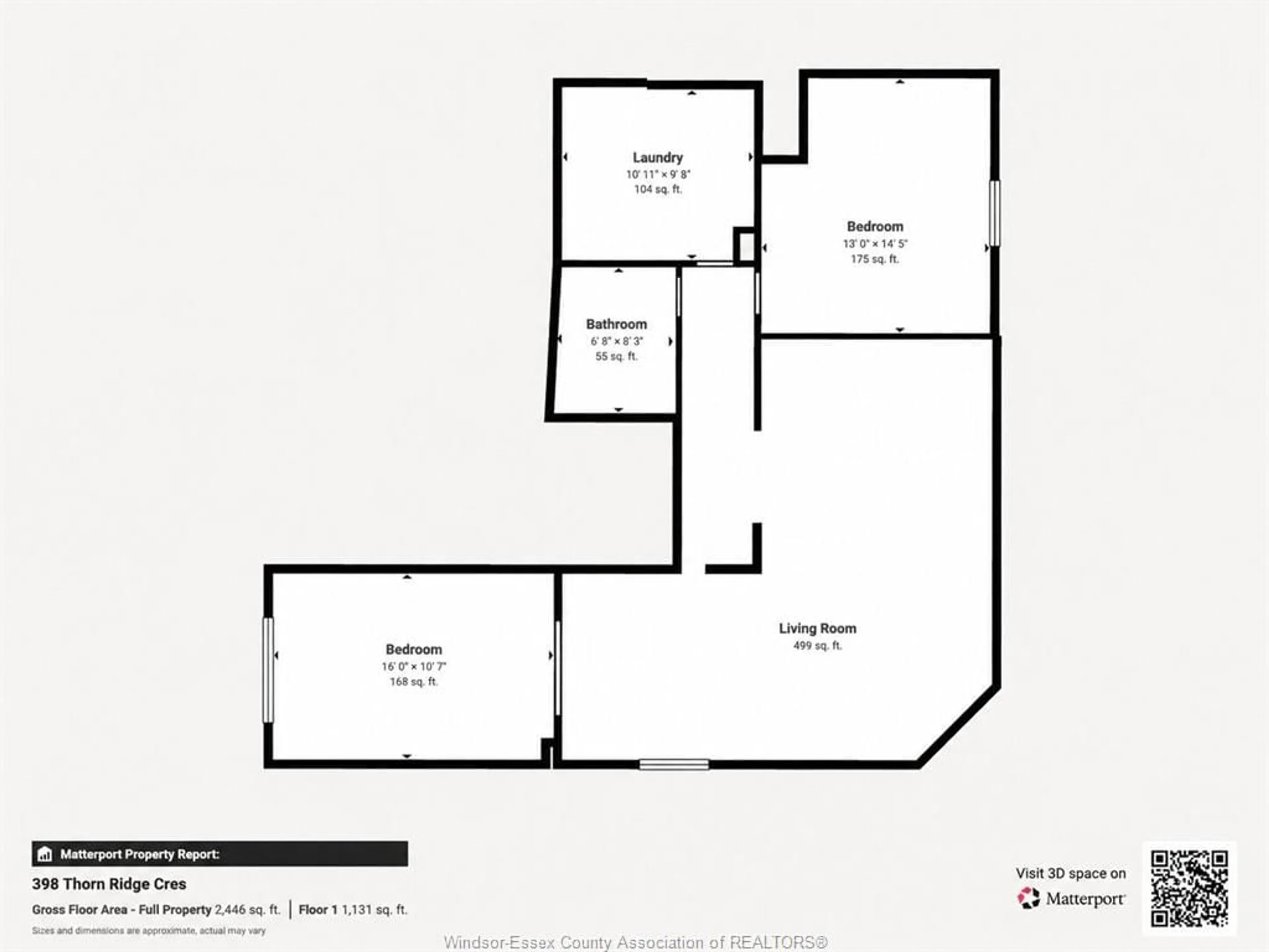 Floor plan for 398 THORN RIDGE CRESCENT, Amherstburg Ontario N9V 3X2