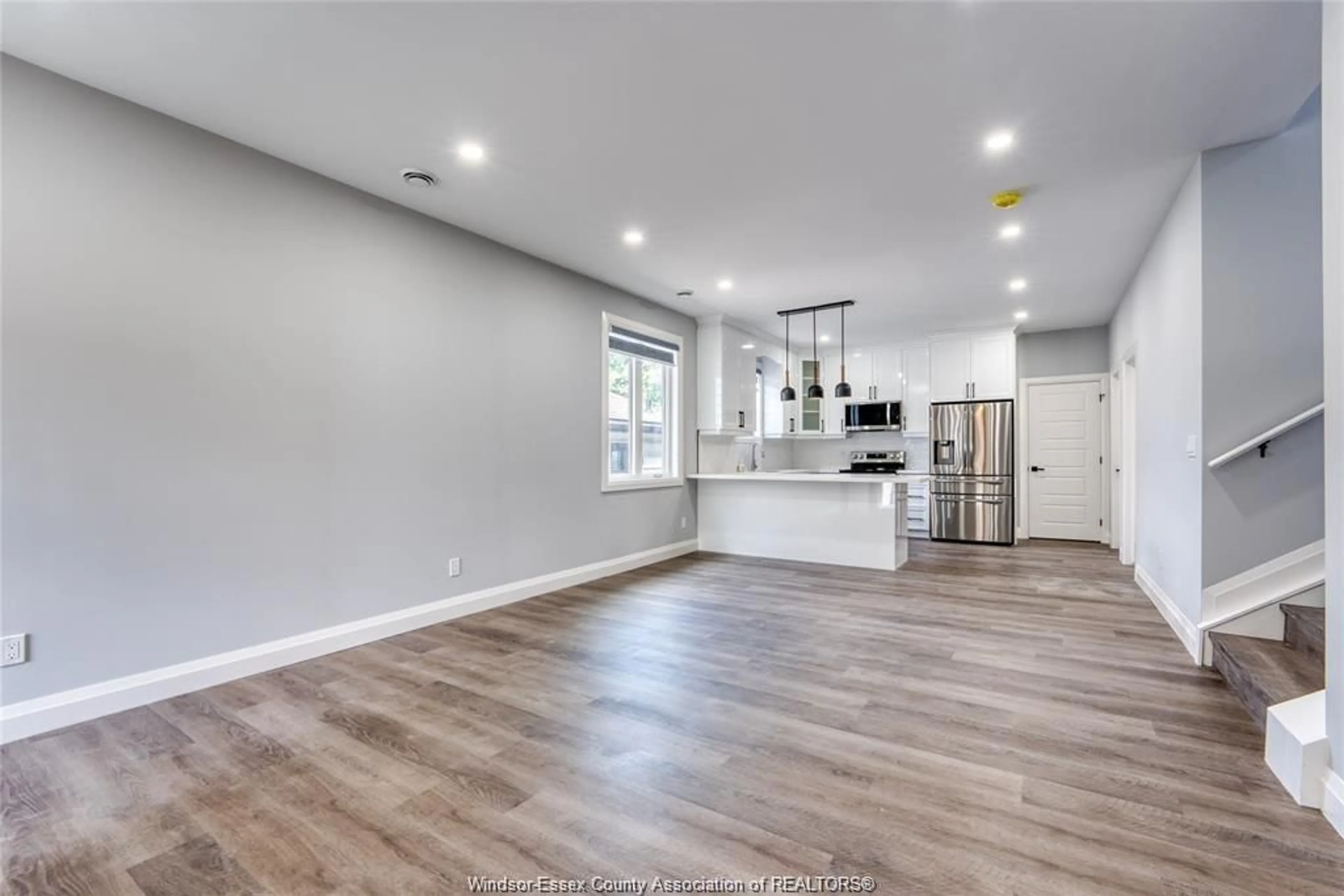 Open concept kitchen, wood/laminate floor for 762 SOUTH PACIFIC Ave, Windsor Ontario N8X 2X2