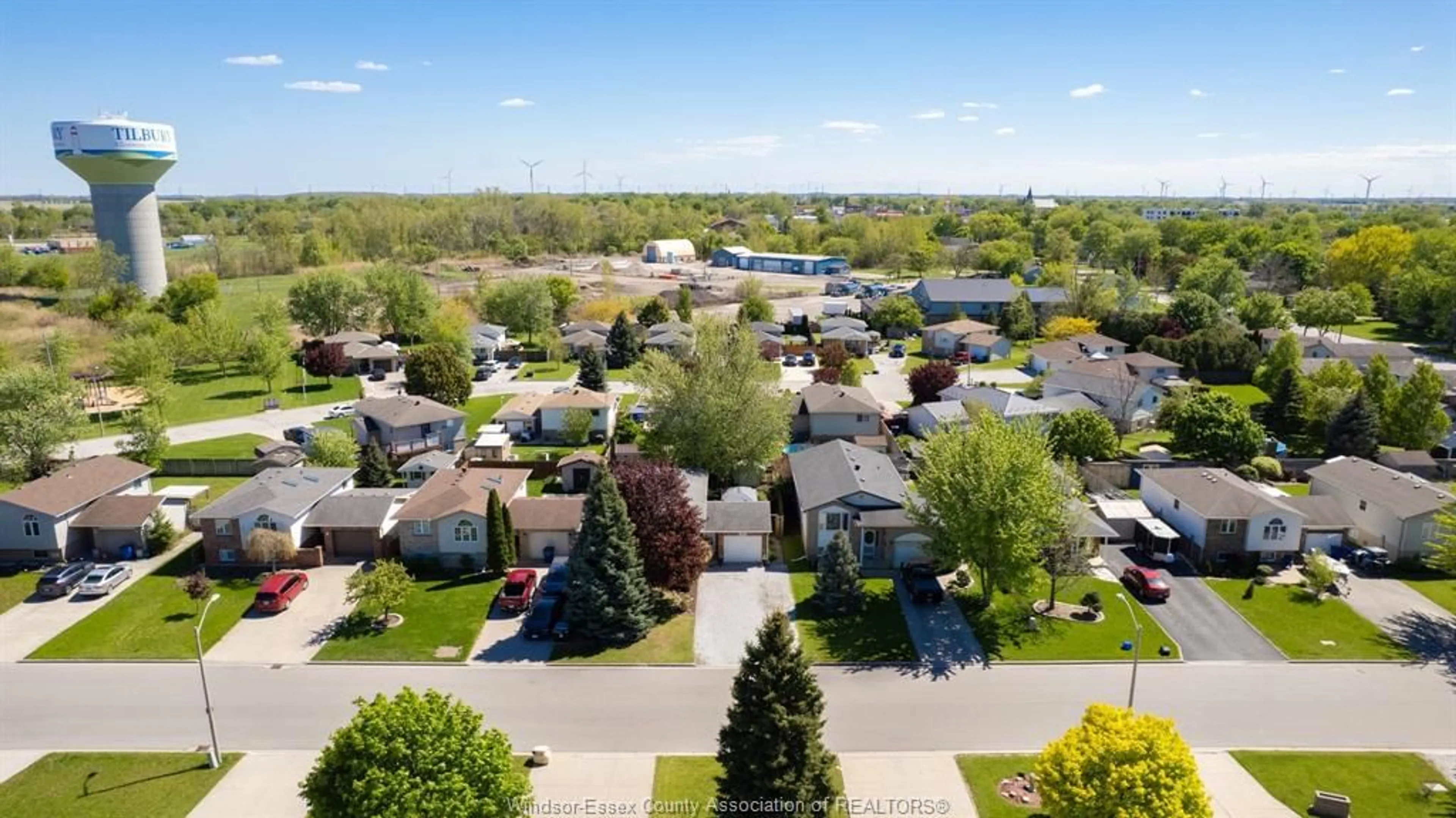 A pic from outside/outdoor area/front of a property/back of a property/a pic from drone, street for 11 AZAR Ave, Tilbury Ontario N0P 2L0