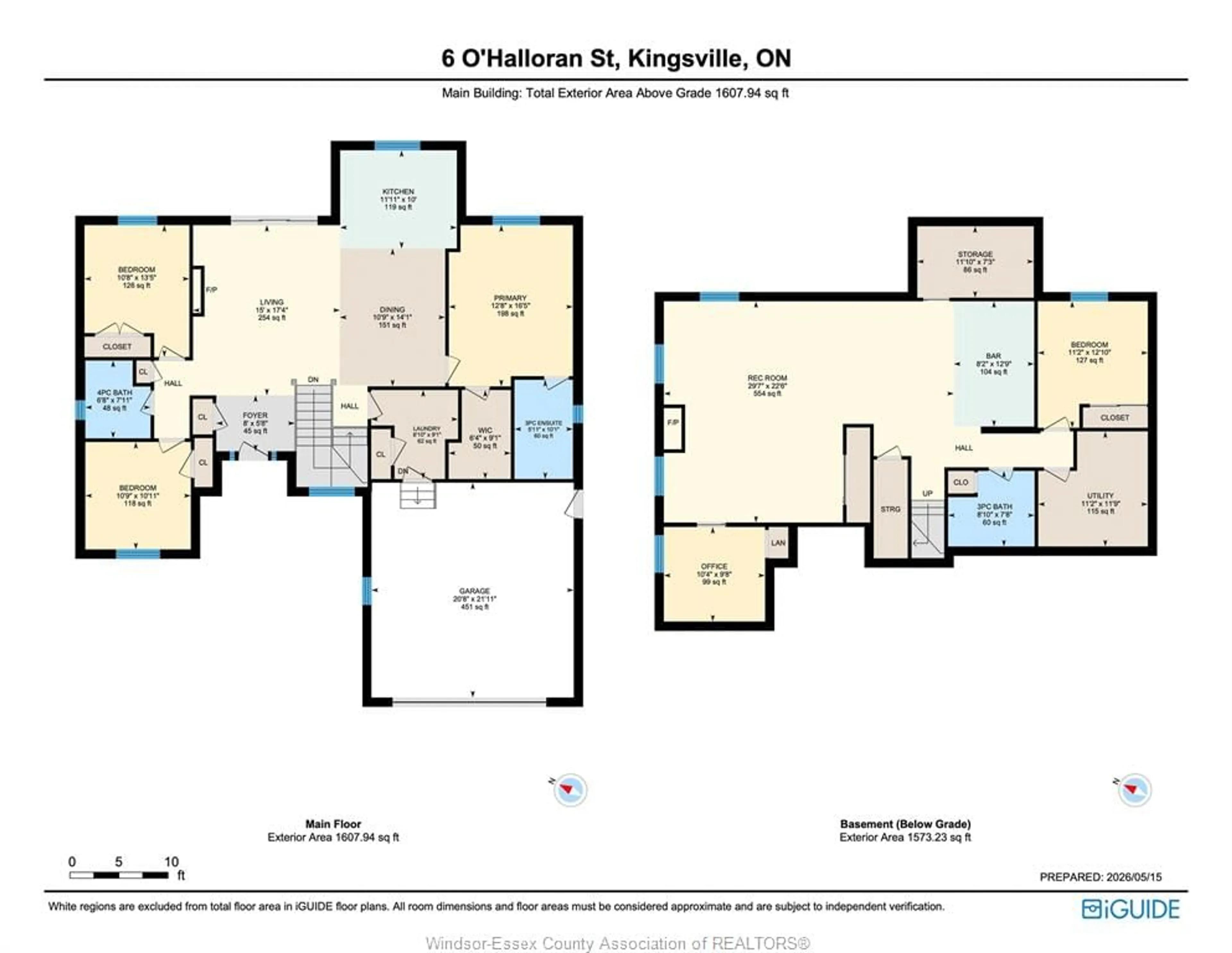 Floor plan for 6 O'HALLORAN St, Kingsville Ontario N9Y 0B3